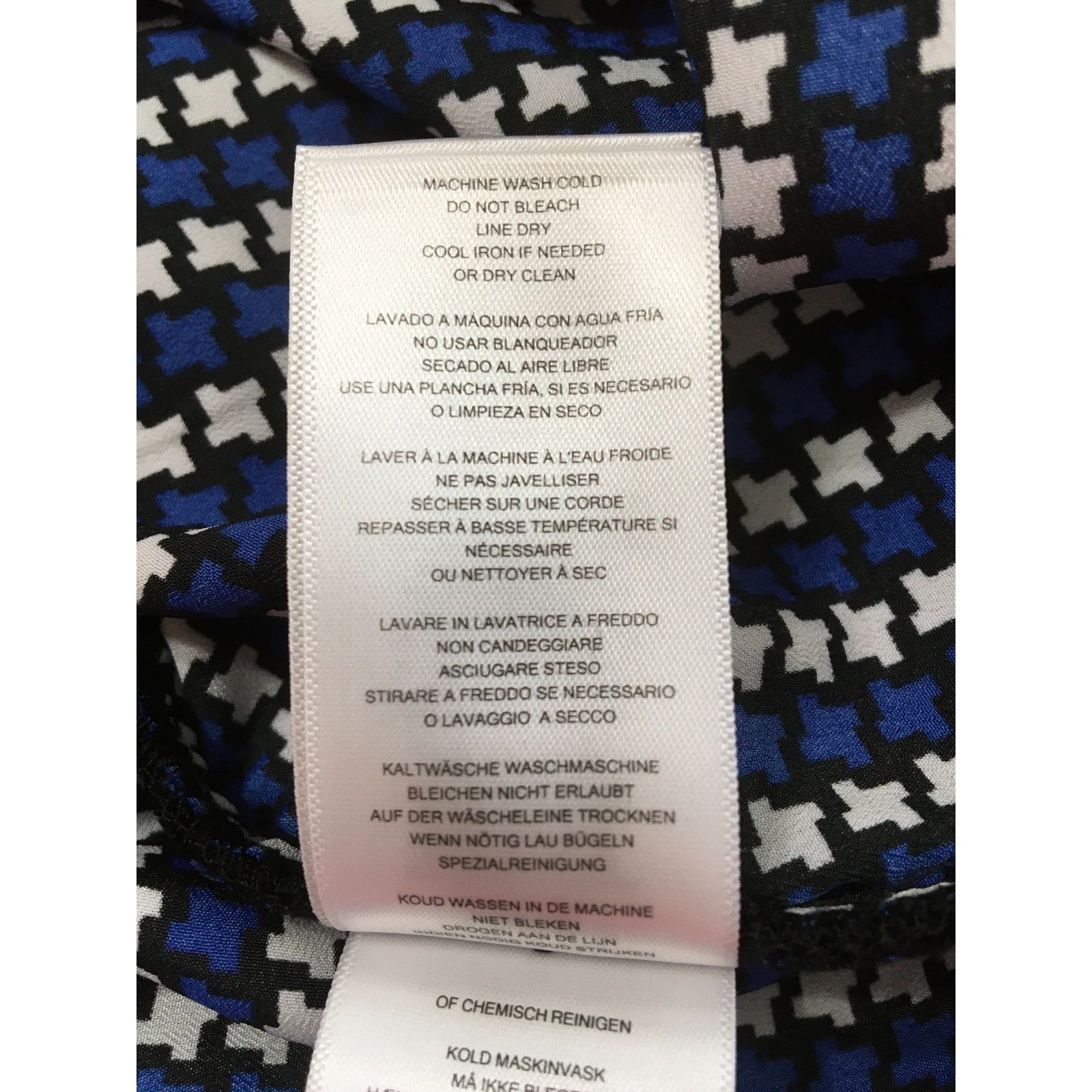 Michael Kors NWT Michael Kors Cap Sleeve Royal Blue, White & Black Blouse Size S / US 4 / IT 40 - 7 Thumbnail