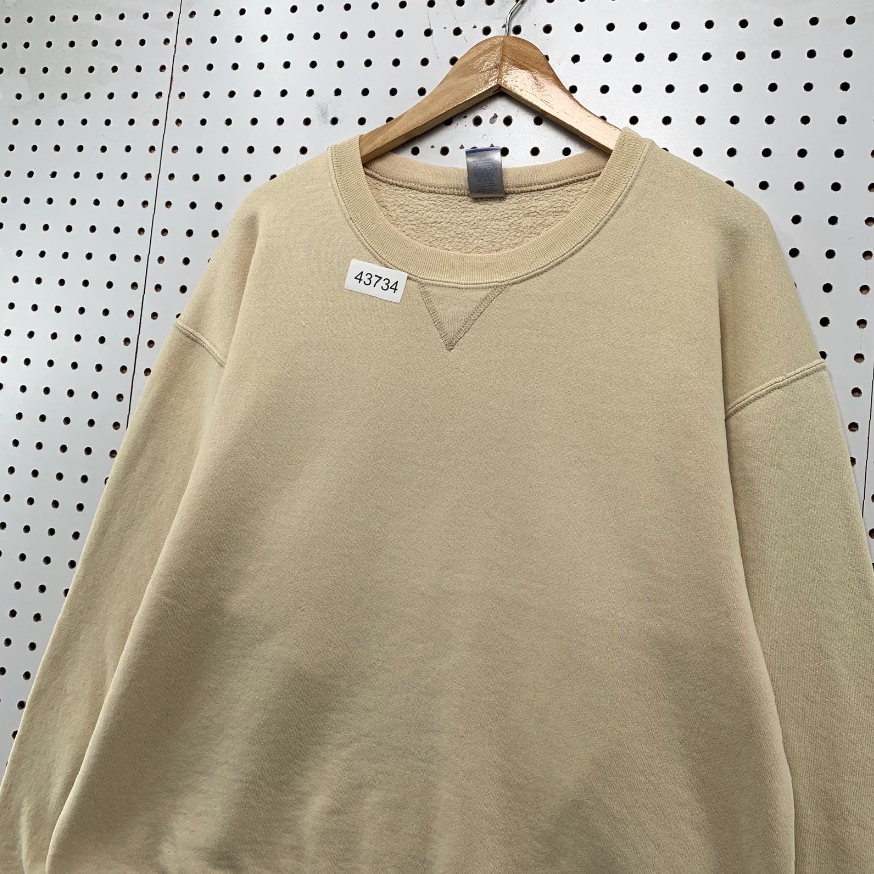 Russell Athletic VINTAGE Russell Athletic Crewneck Sweatshirt Men L Beige Dri-Power Long Sleeve 80s 90s Mens Size US L / EU 52-54 / 3 - 4 Thumbnail