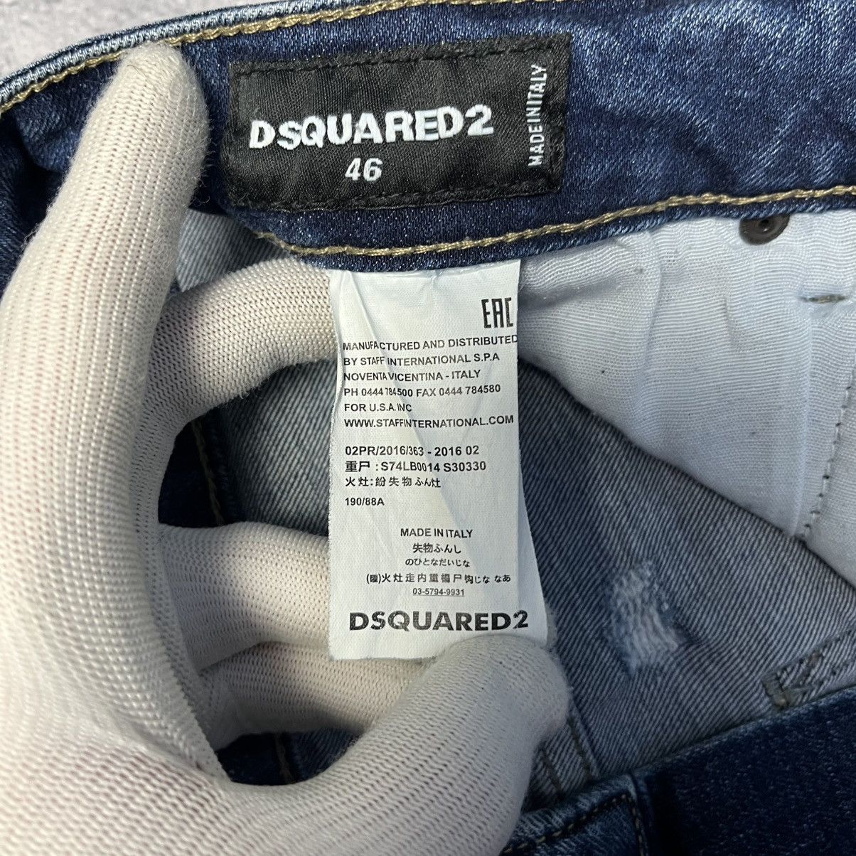 Dsquared2 Vintage Dsquared2 Distressed Denim Blue Jeans Italy Size 32" / US 10 / IT 46 - 10 Thumbnail