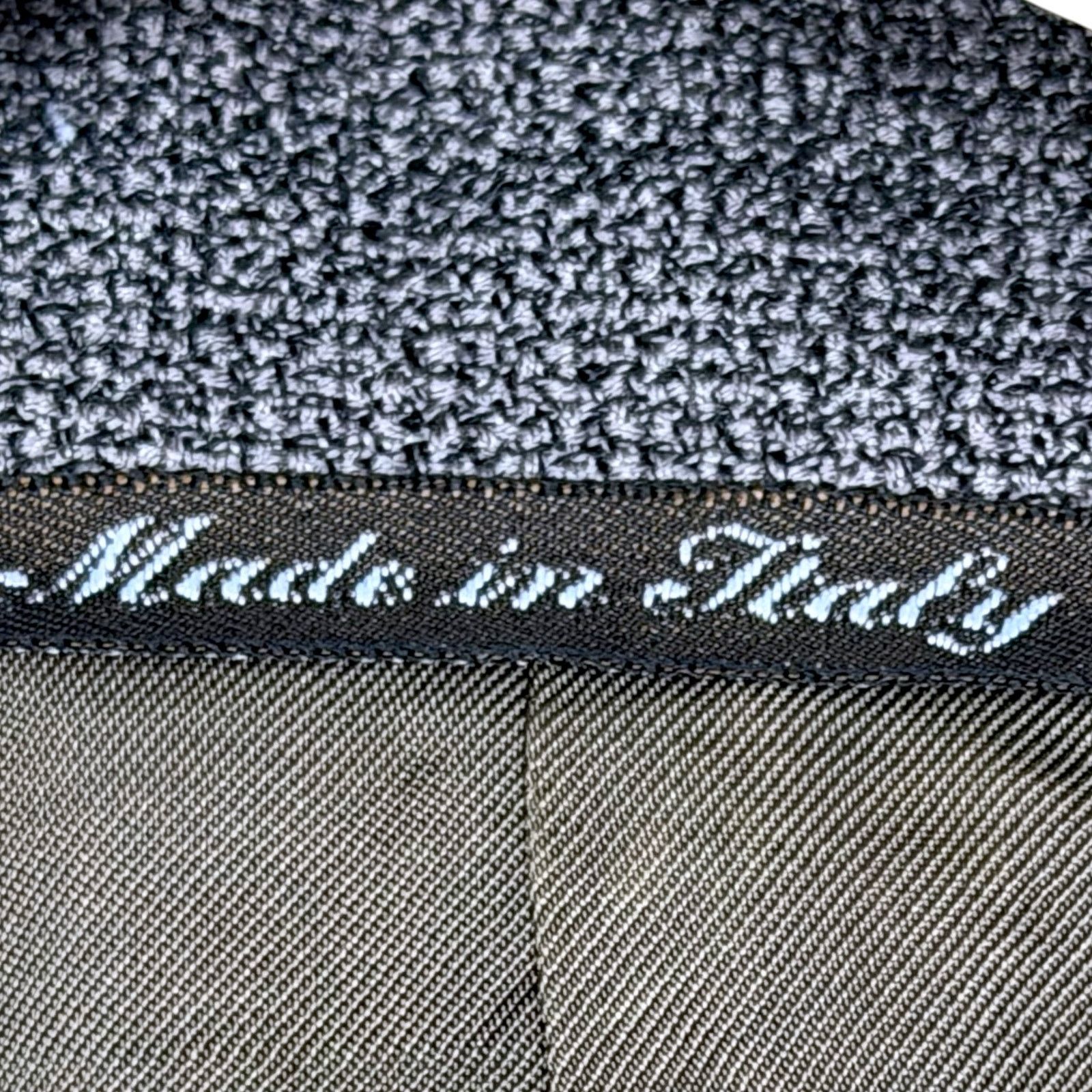 Canali Vintage Canali Blazer Mens 46R Gray Wool Double Breasted Size 46R - 4 Thumbnail