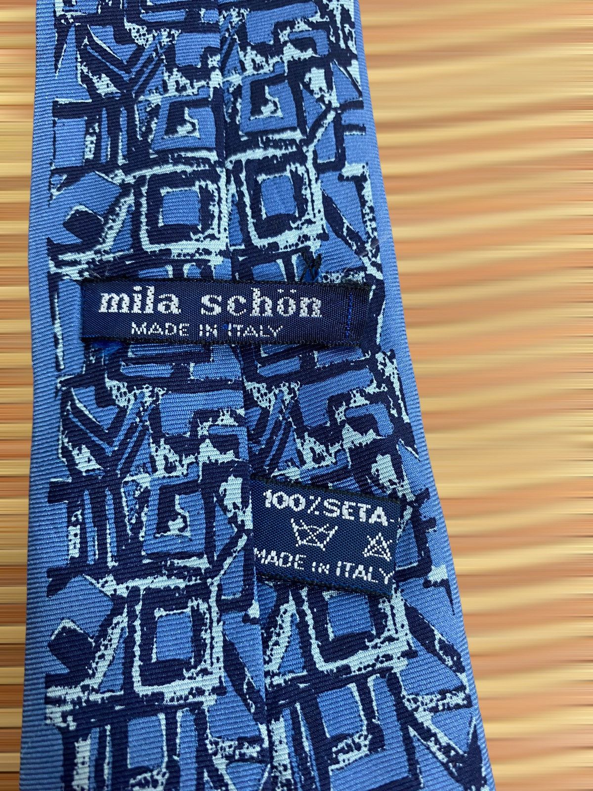 Mila Schon Rare‼️ Vintage Mila Schon Nect Silk Tie Made in Italy Size ONE SIZE - 6 Thumbnail