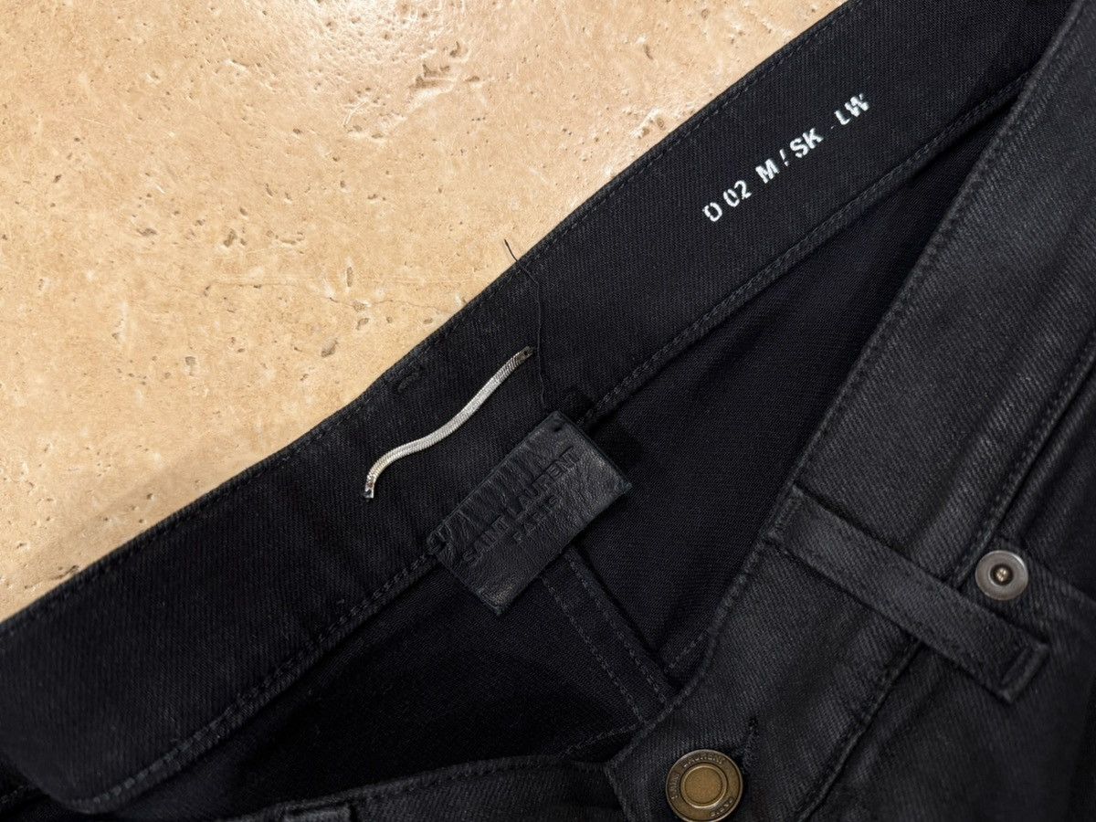 Saint Laurent Paris Saint Laurent Paris D02 2021 Black Wax Denim Jeans Size US 34 / EU 50 - 6 Thumbnail