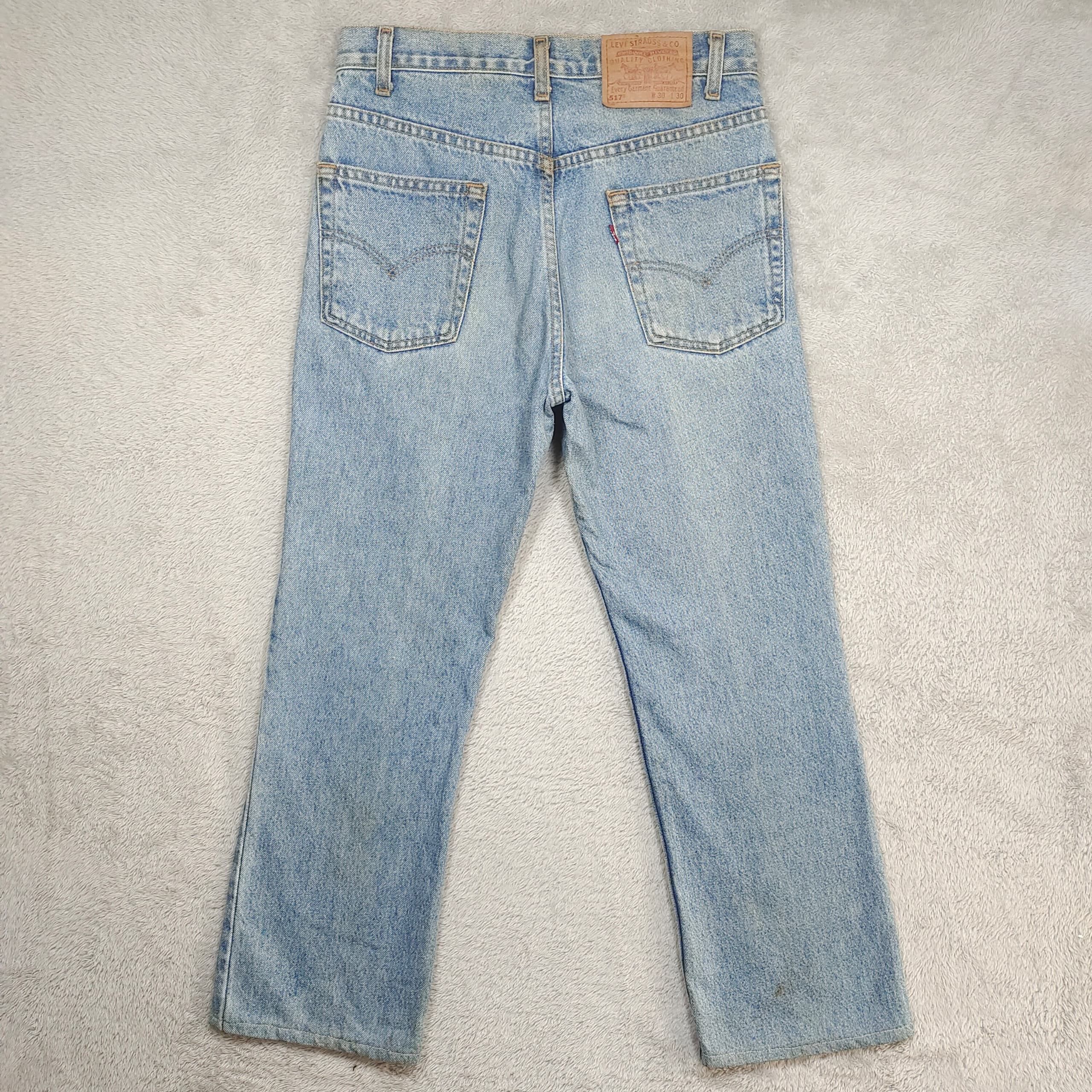 Levi's Vintage Levi’s 517 Bootcut, Y2K Jeans Light Wash Whiskering Size US 30 / EU 46 - 2 Thumbnail