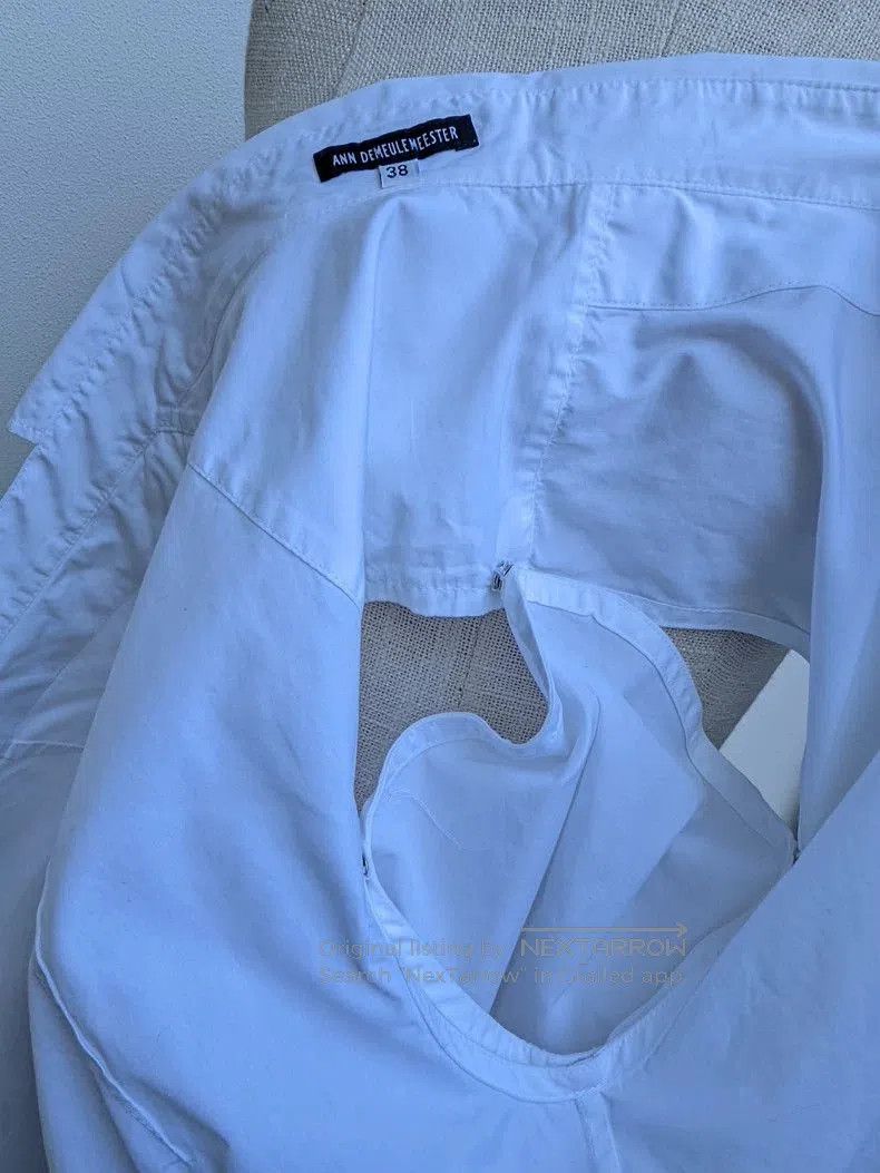 Ann Demeulemeester Ann Demeulemeester Deconstructed Shirt. Size US M / EU 48-50 / 2 - 5 Thumbnail