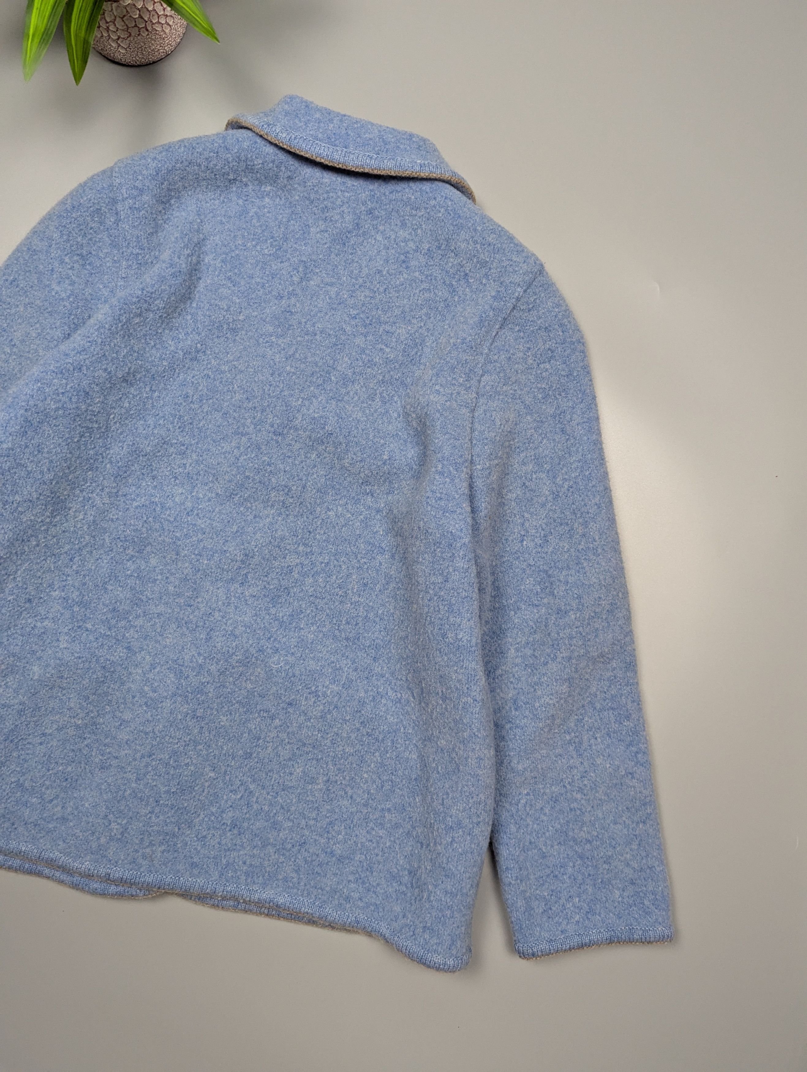 GIESSWEIN Giesswein Wool Blazer Blue US10 Vintage Austria Alpine Size L / US 10 / IT 46 - 15 Thumbnail