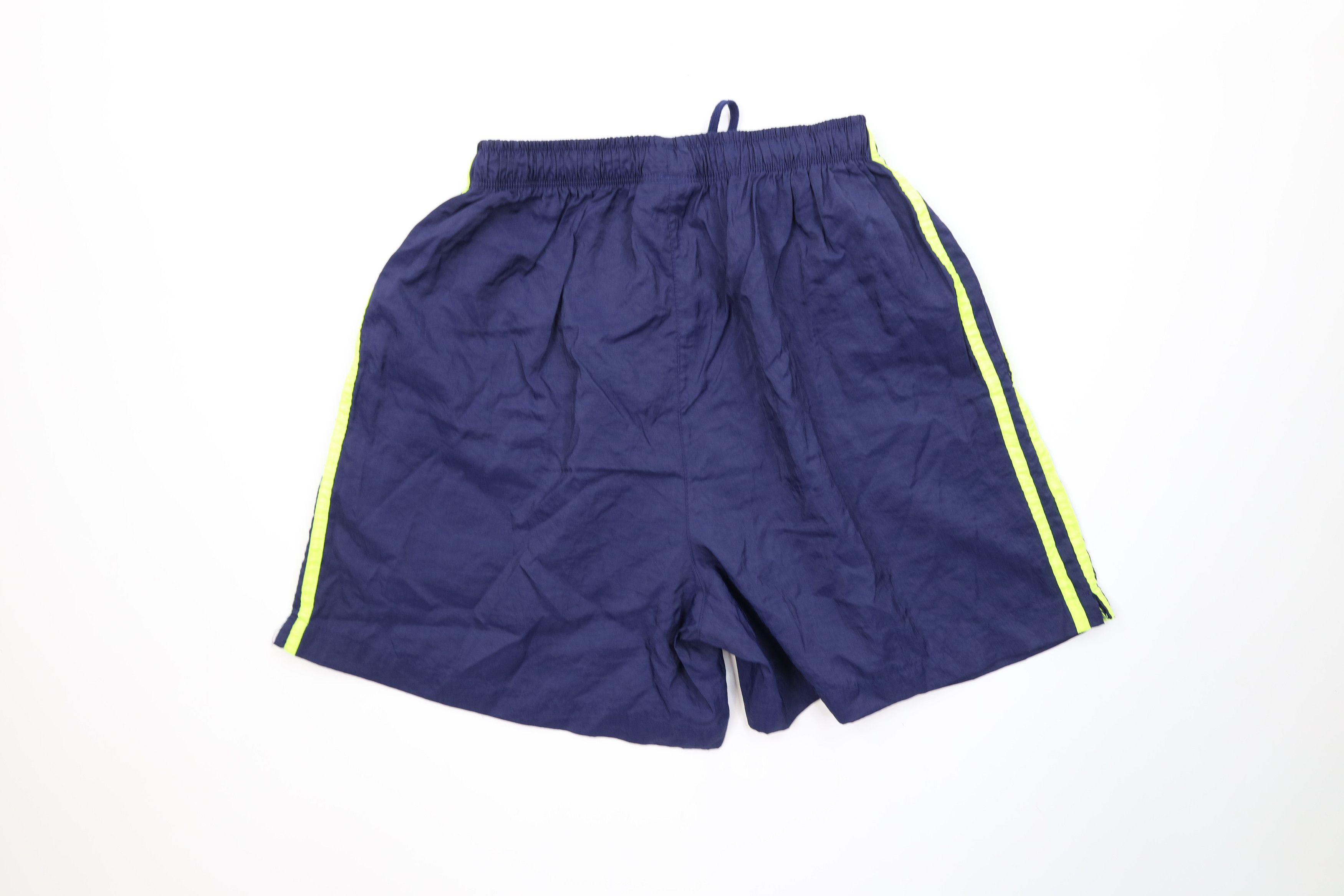 Adidas Vintage 90s Adidas Running Jogging Soccer Shorts Nylon Blue Size US 32 / EU 48 - 10 Thumbnail