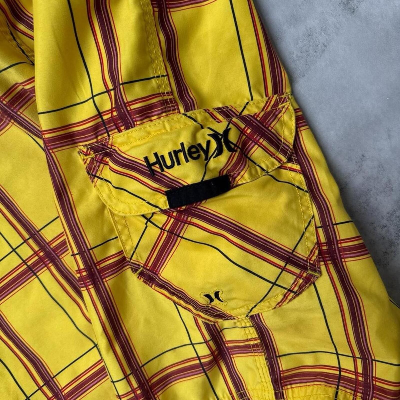 Hurley Y2K Hurley 00s Yellow Board Surf Shorts Size US 32 / EU 48 - 8 Thumbnail