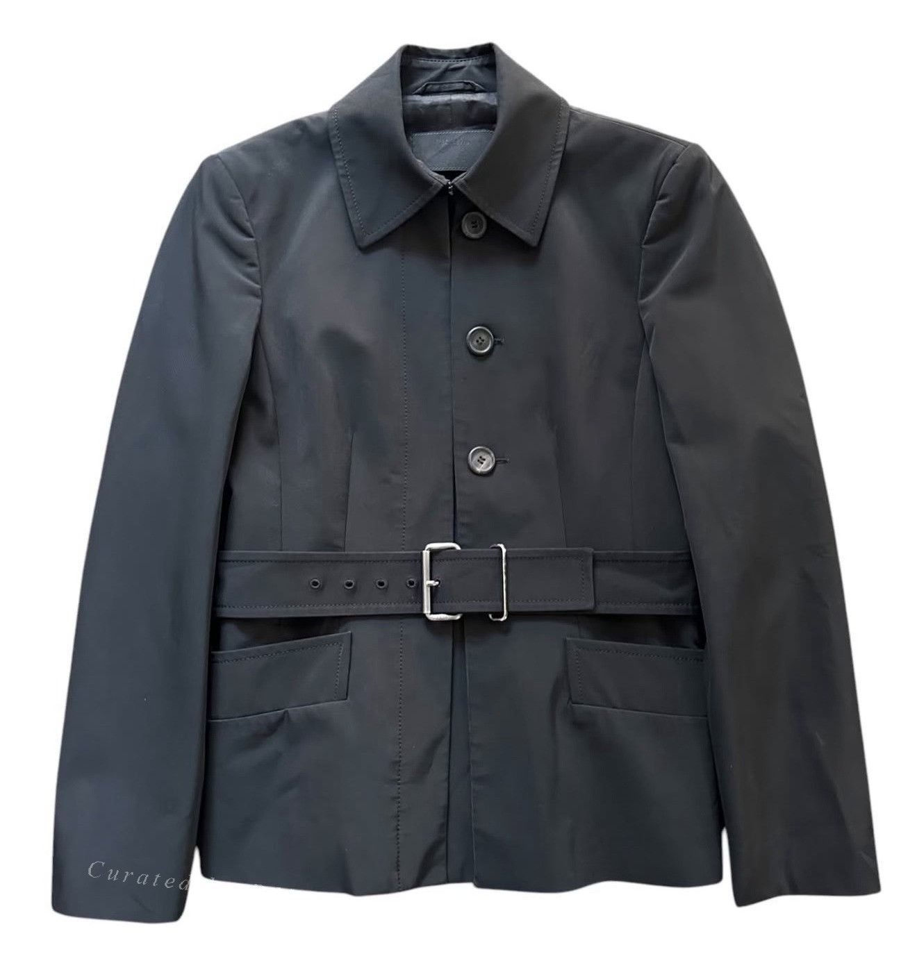 Prada Vintage Prada 2000s Belted Blazer Size M / US 6-8 / IT 42-44 - 1 Thumbnail