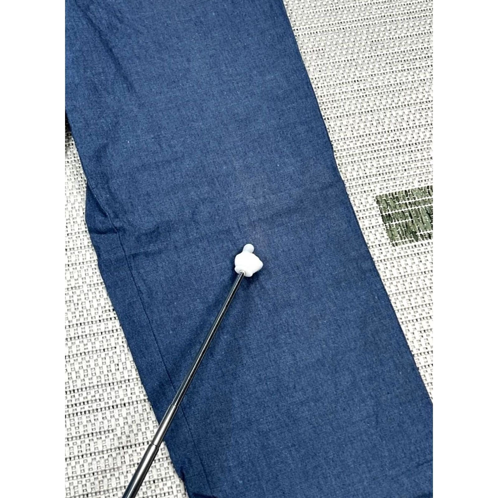 Bonobos Bonobos Slim Chino Pants Mens 35 Blue Linen Cotton Mid Rise Straight Leg Formal Casual Size US 35 - 4 Thumbnail