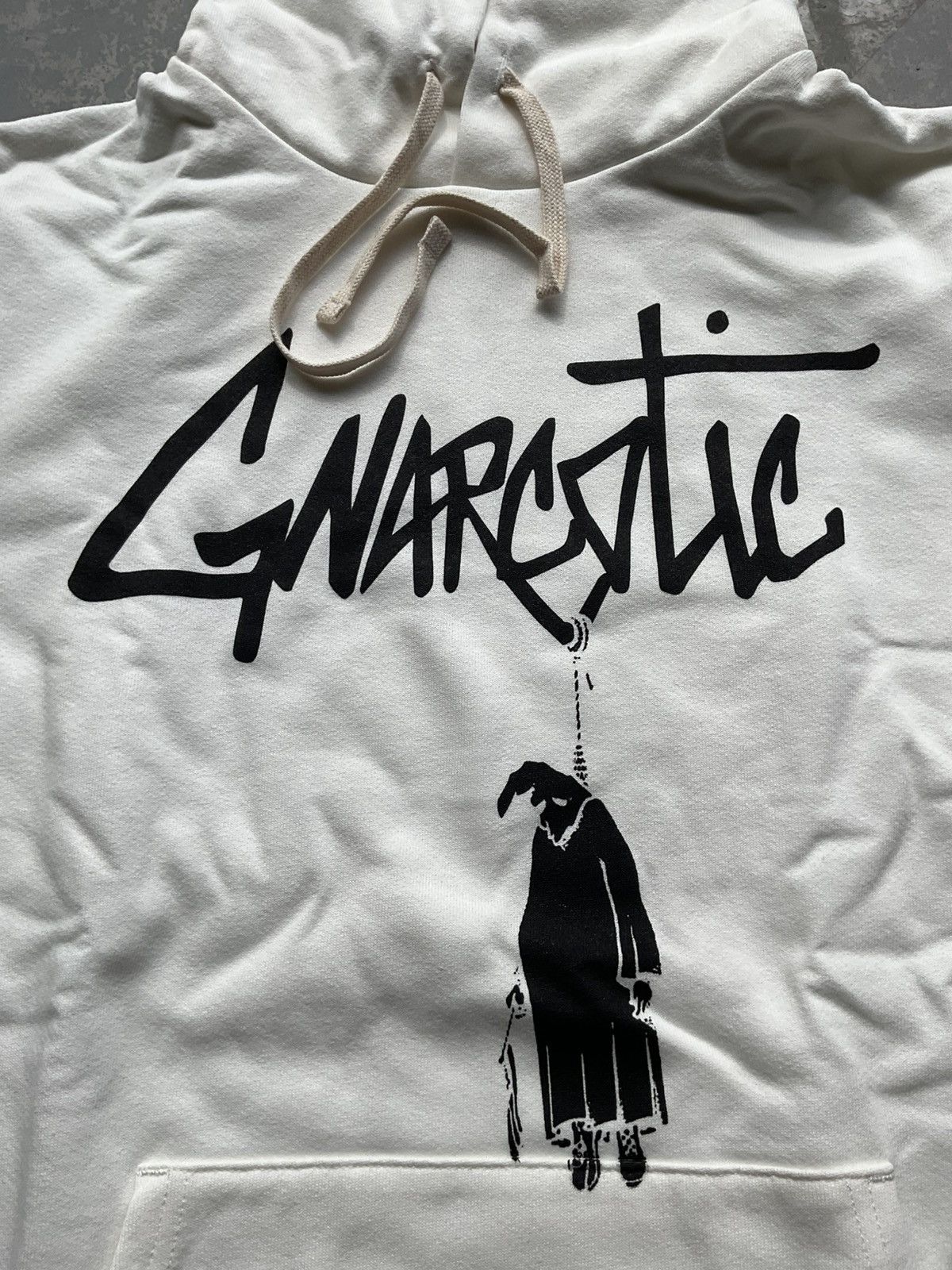 Gnarcotic Gnarcotic Lil Gnar Banksy Hoodie White Size US M / EU 48-50 / 2 - 2 Thumbnail