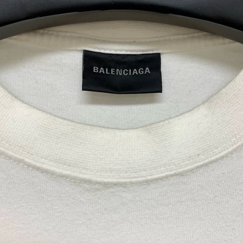 Balenciaga Balenciaga White Graffiti Letter Short Sleeve T-Shirt 2502- Size US XS / EU 42 / 0 - 2 Thumbnail