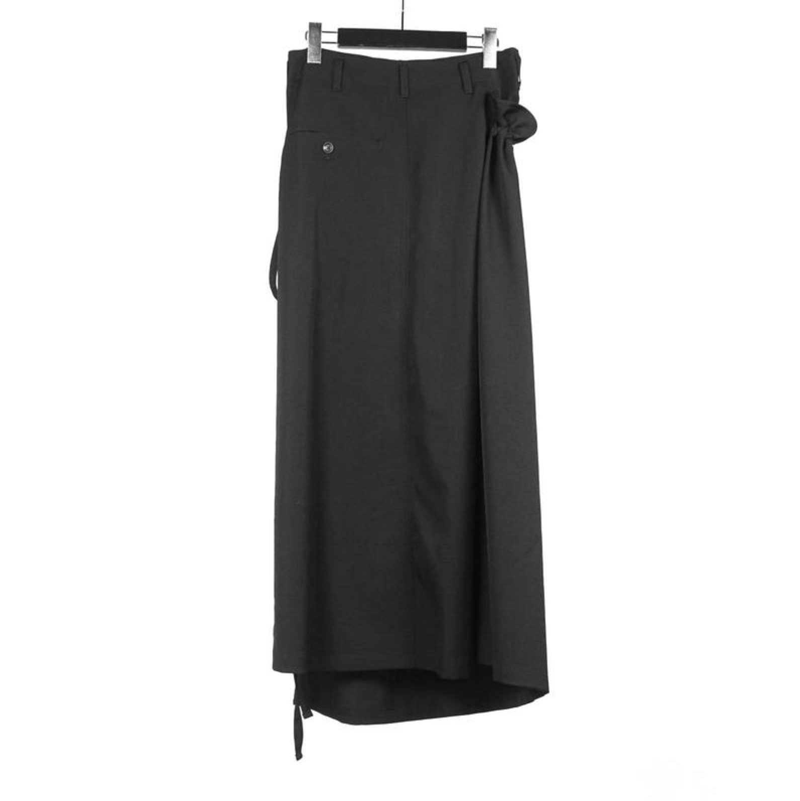 Yohji Yamamoto Yohji Yamamoto Pour Homme - Rayon Front Gathered Skirt Size US 30 / EU 46 - 7 Thumbnail