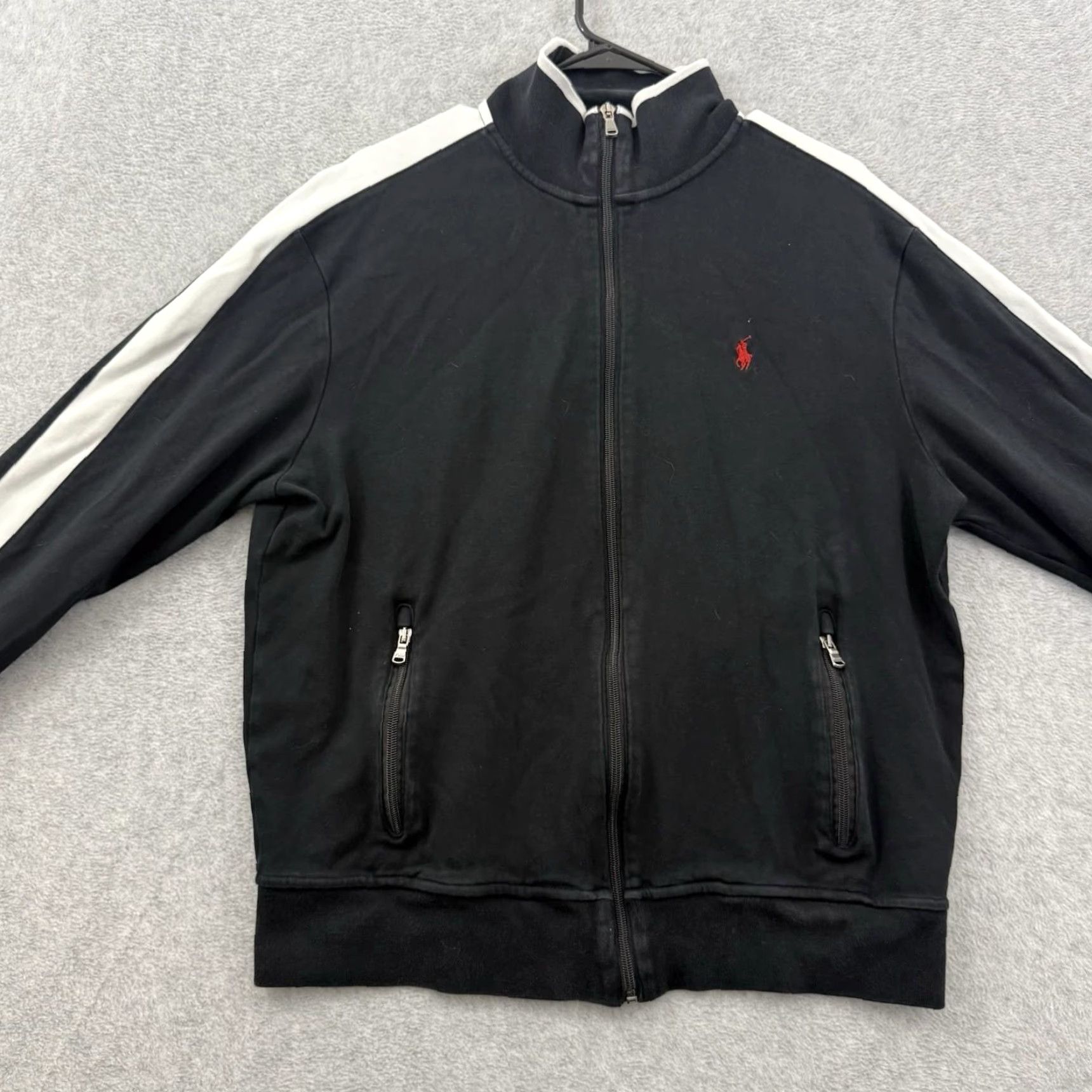 Ralph Lauren Polo Ralph Lauren Jacket Men L Black Interlock Full Zip Pockets Pony Windbreaker Shoes? Size US L / EU 52-54 / 3 - 4 Thumbnail