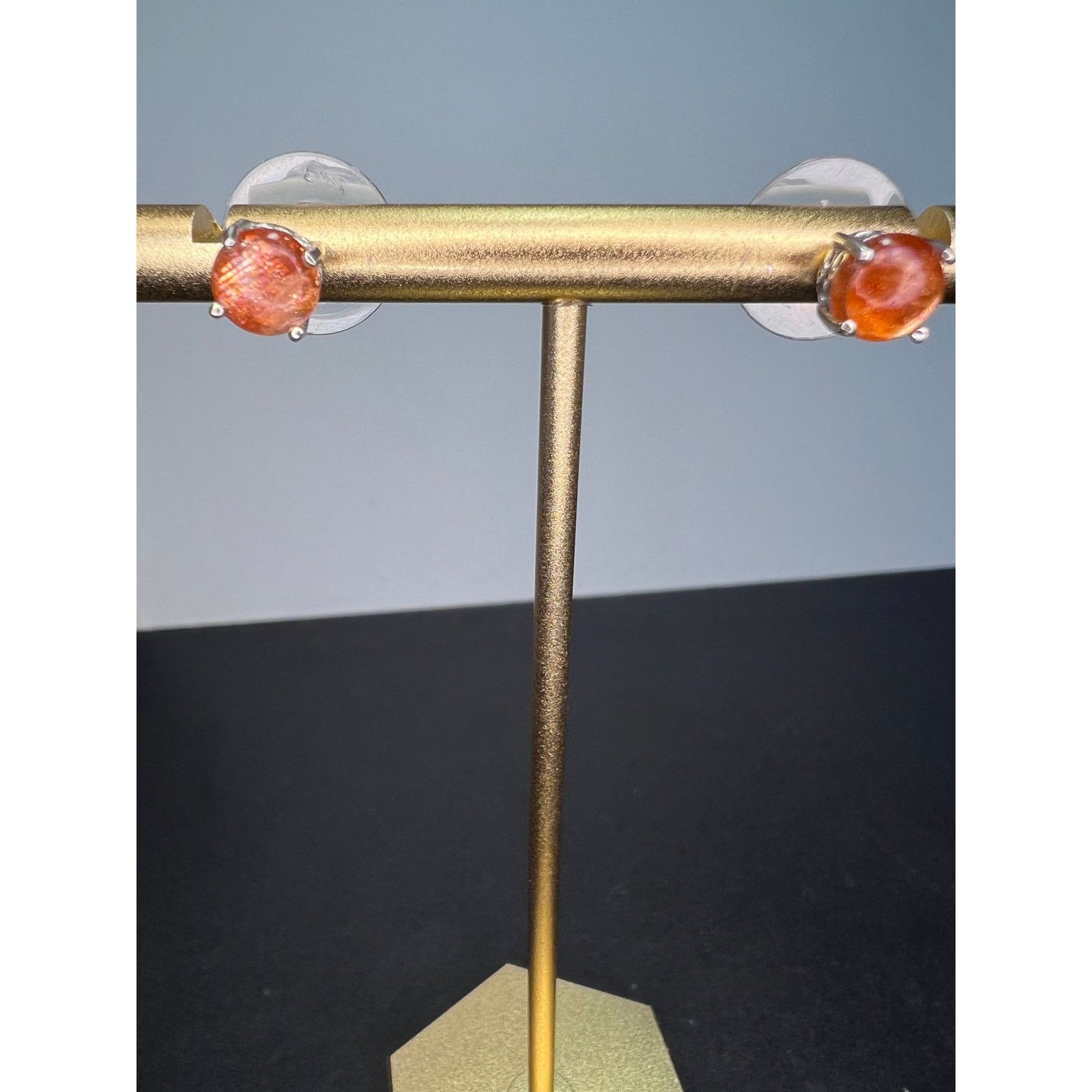Other Sunstone Sterling silver stud earrings Size ONE SIZE - 1 Thumbnail