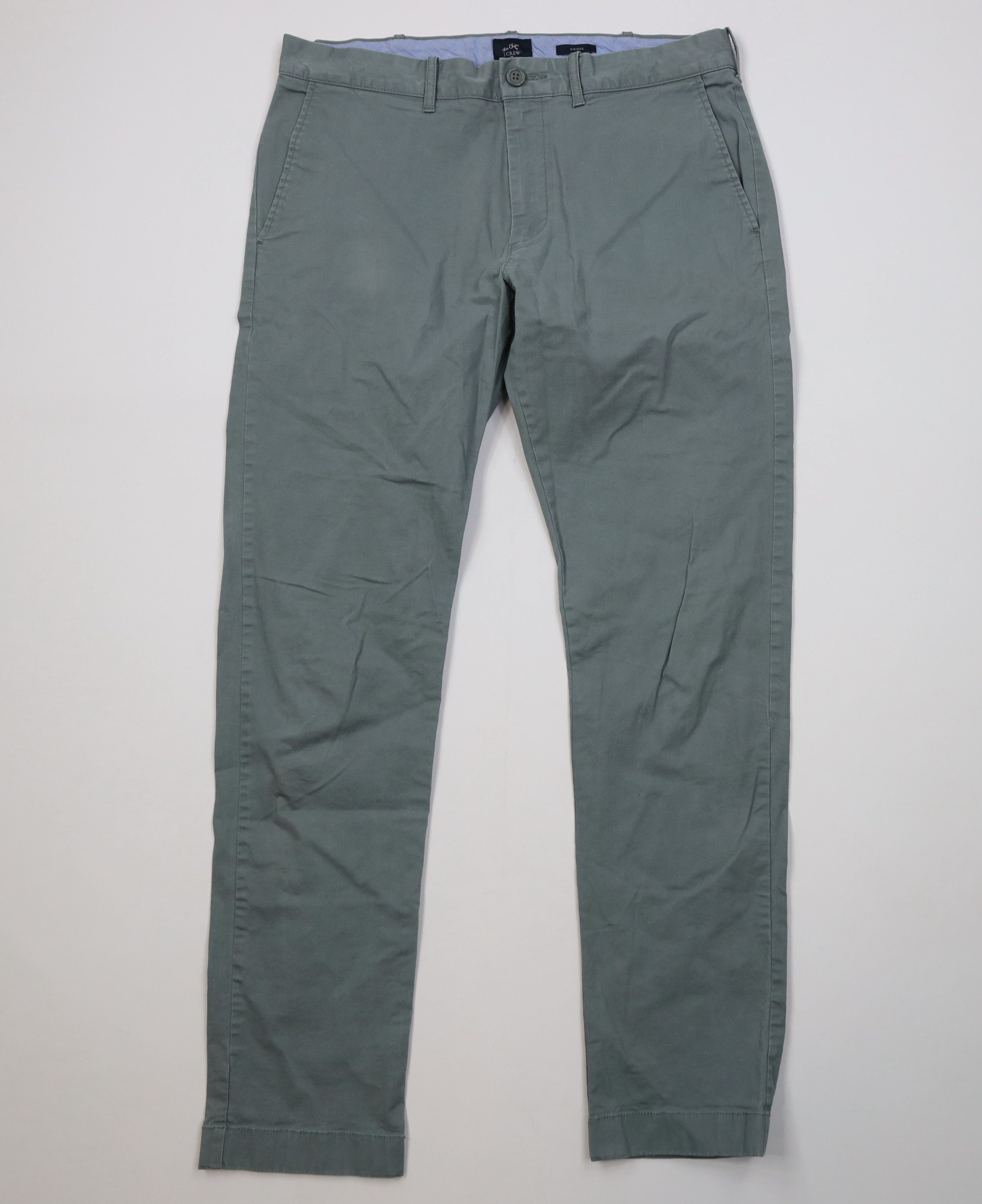 J.Crew Vintage Y2K J Crew Driggs Flex Skinny Leg Chino Pants Green Size US 32 / EU 48 - 1 Thumbnail