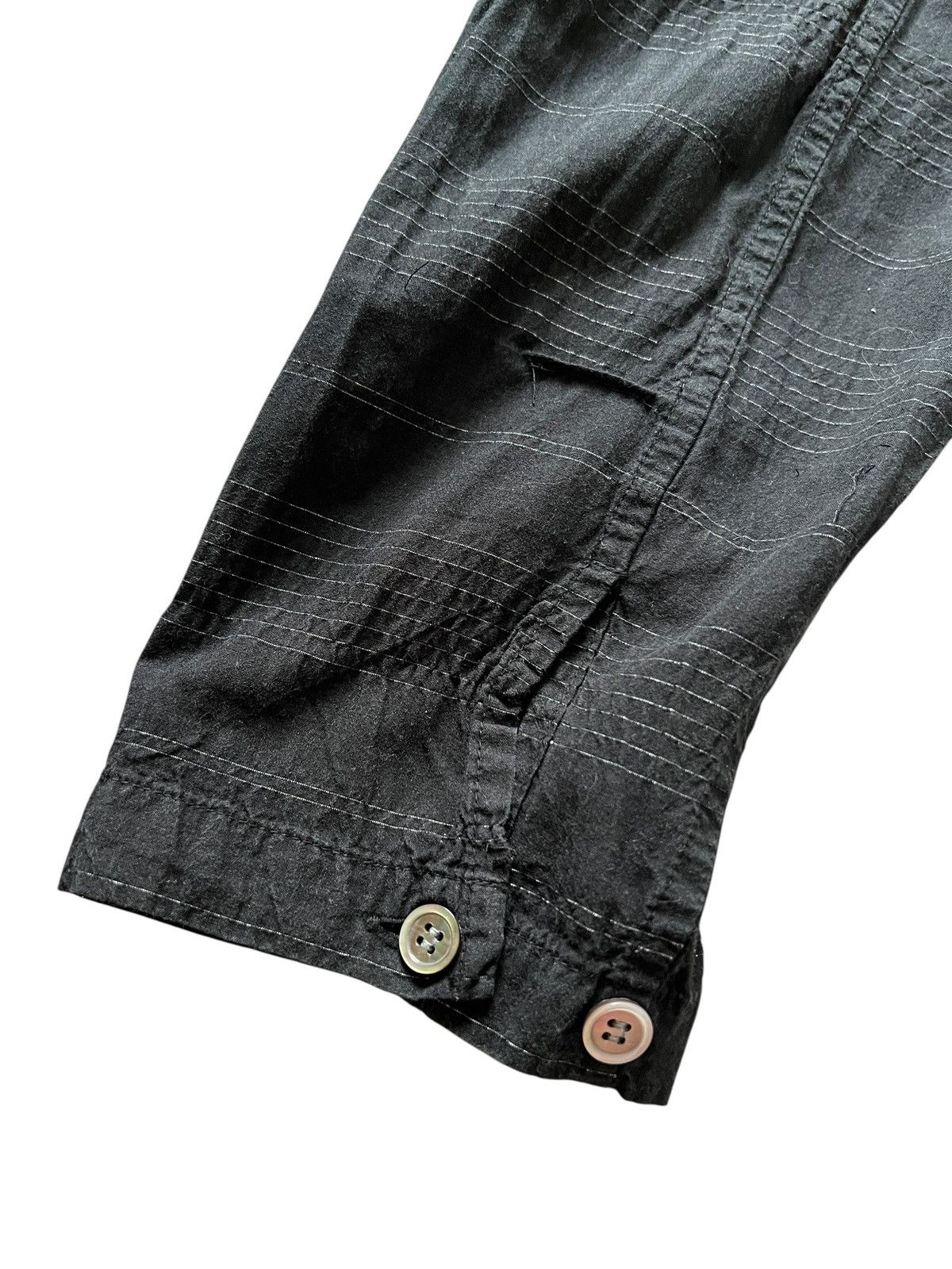 Issey Miyake 1990s Issey Miyake Textured Asymmetrical Button Up Shirt Size US M / EU 48-50 / 2 - 10 Thumbnail