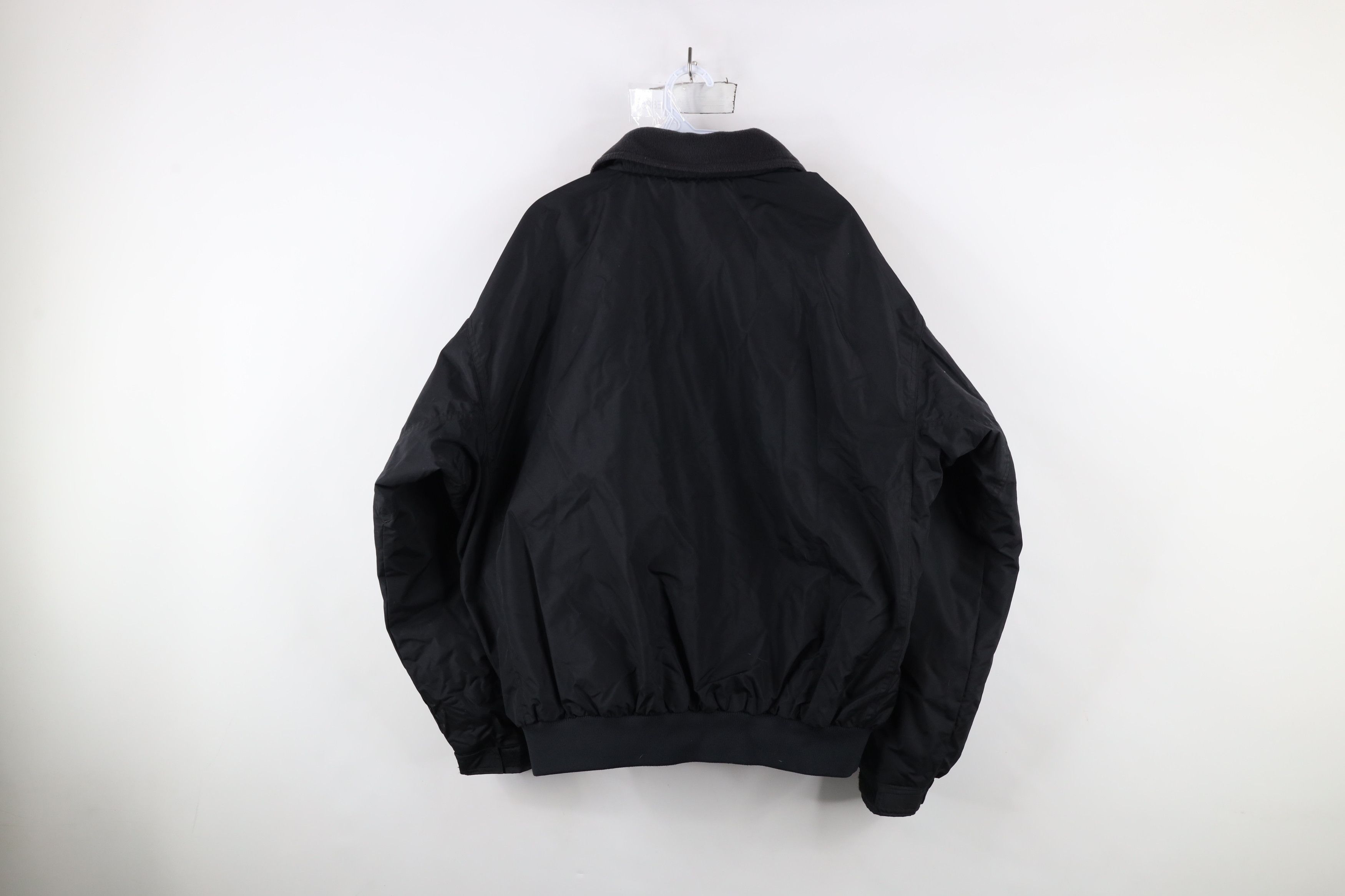 Columbia × Vintage Vintage Columbia Spell Out Fleece Lined Bomber Jacket Black Size US L / EU 52-54 / 3 - 13 Thumbnail
