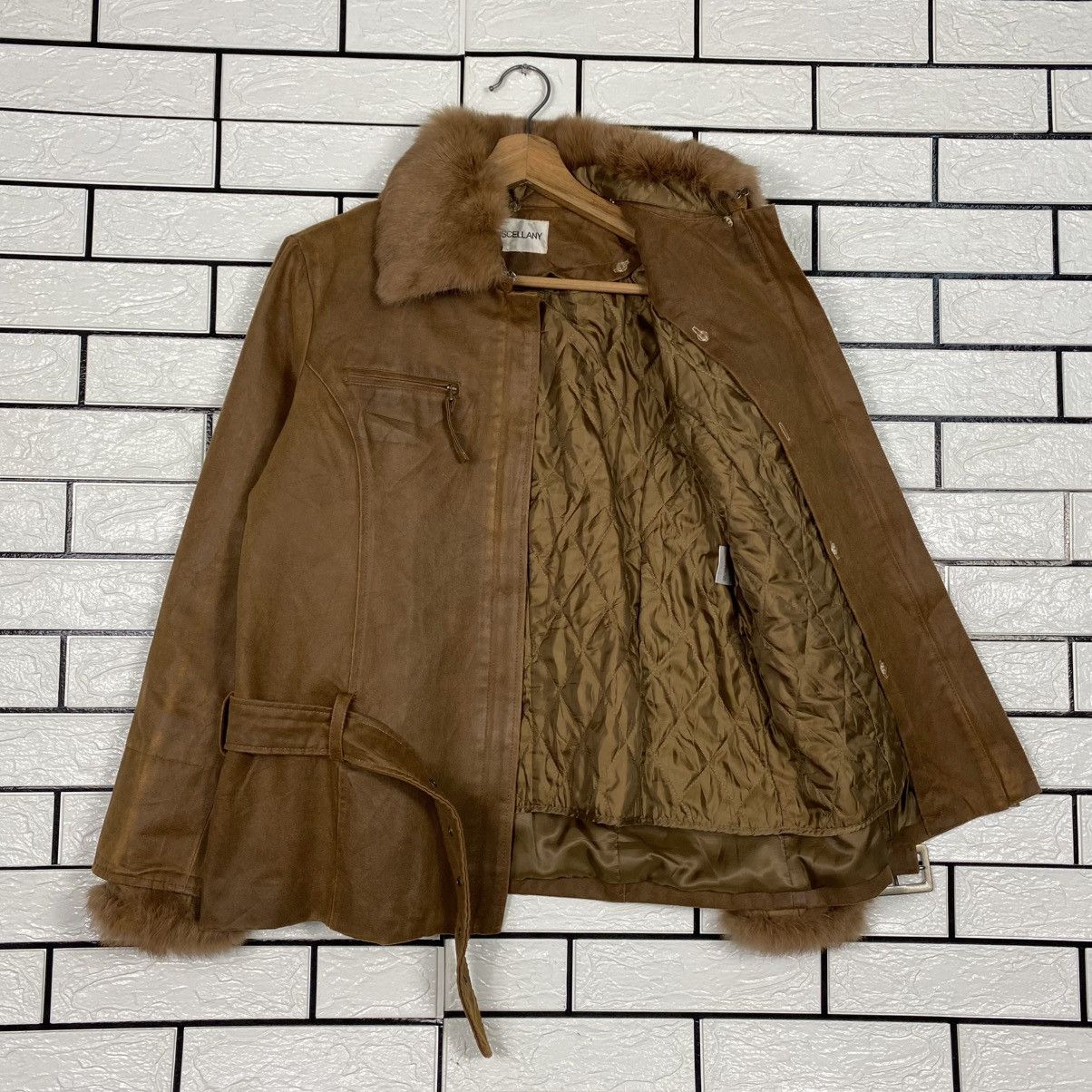 Japanese Brand 📌Vintage Leather Jacket Miscelanny Fur Size US XXS / EU 40 - 14 Thumbnail