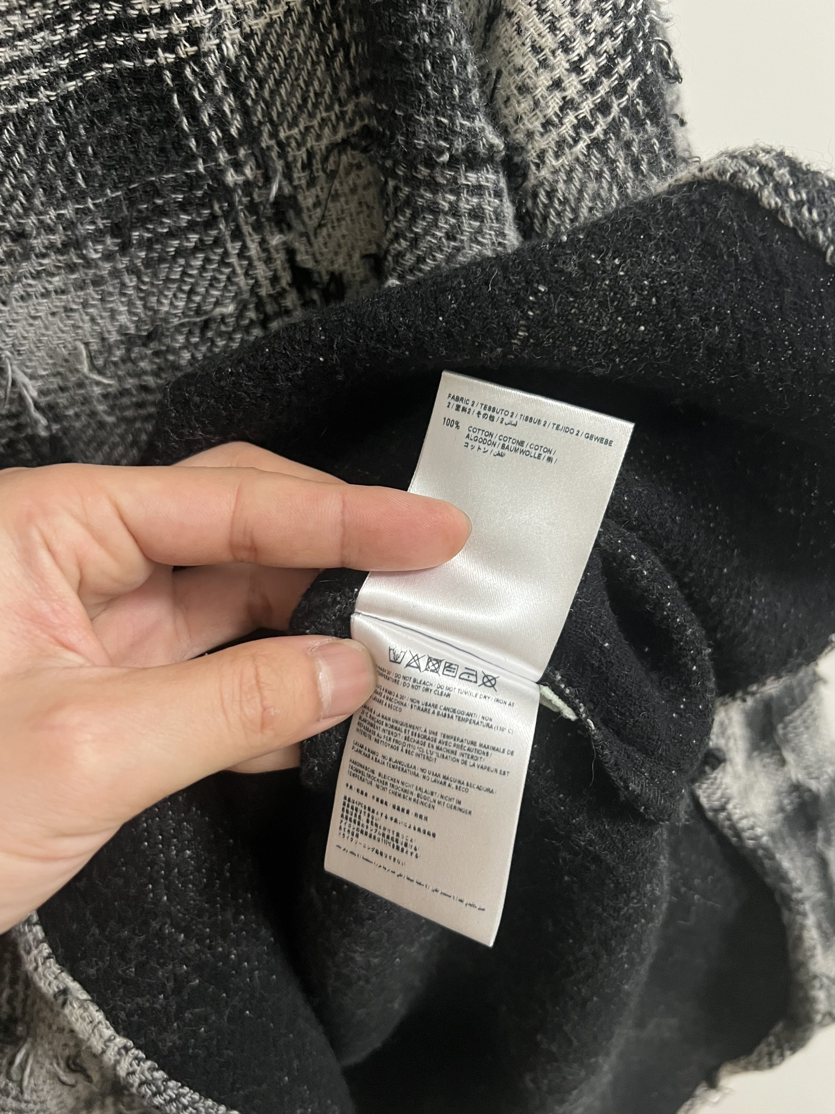 Off-White Plaid Distressed Flannel with Detachable Hood Size US S / EU 44-46 / 1 - 6 Thumbnail