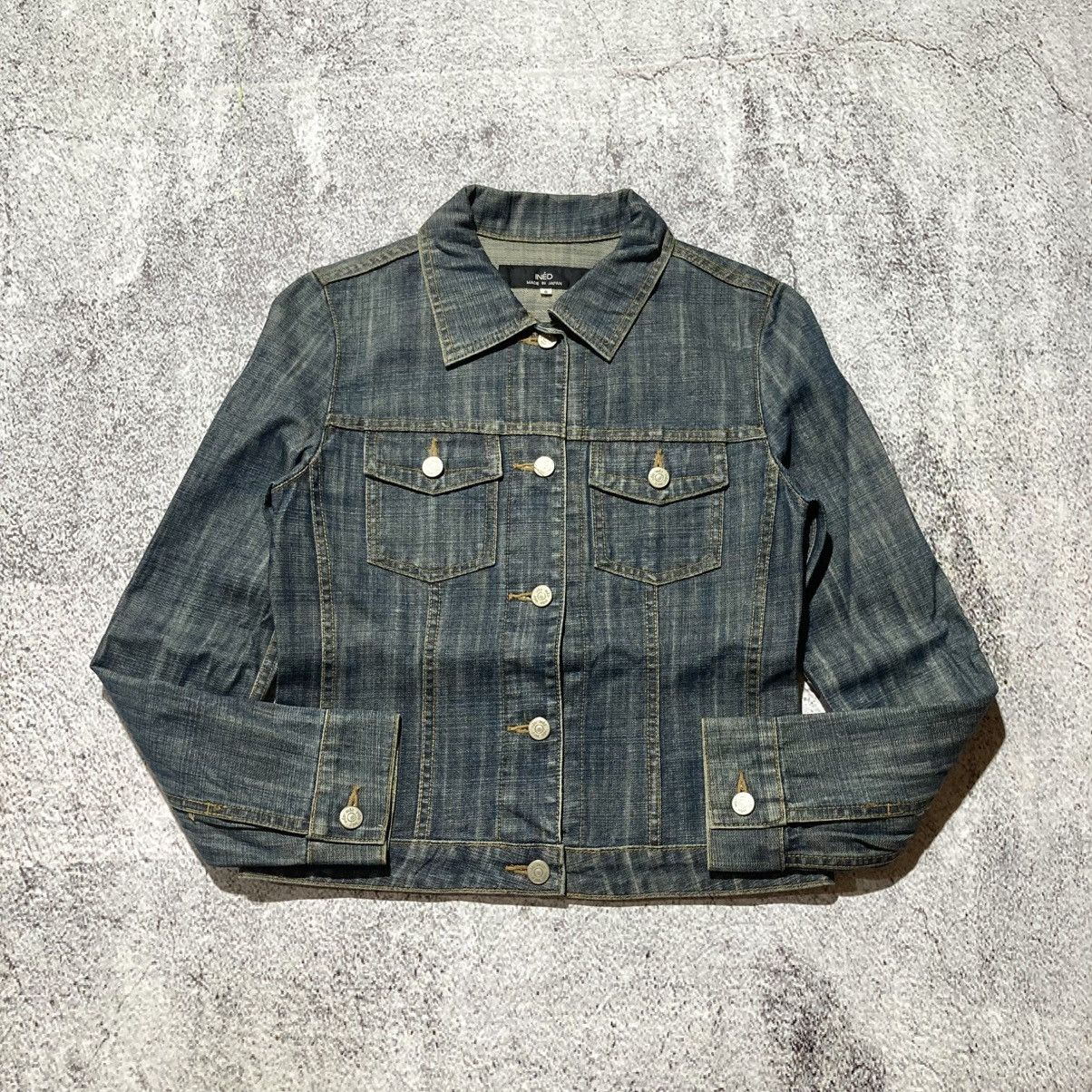 Yohji Yamamoto 🇯🇵 Vintage Ined Japan by Yohji Yamamoto Cropped Denim Jacket Size US XS / EU 42 / 0 - 6 Thumbnail