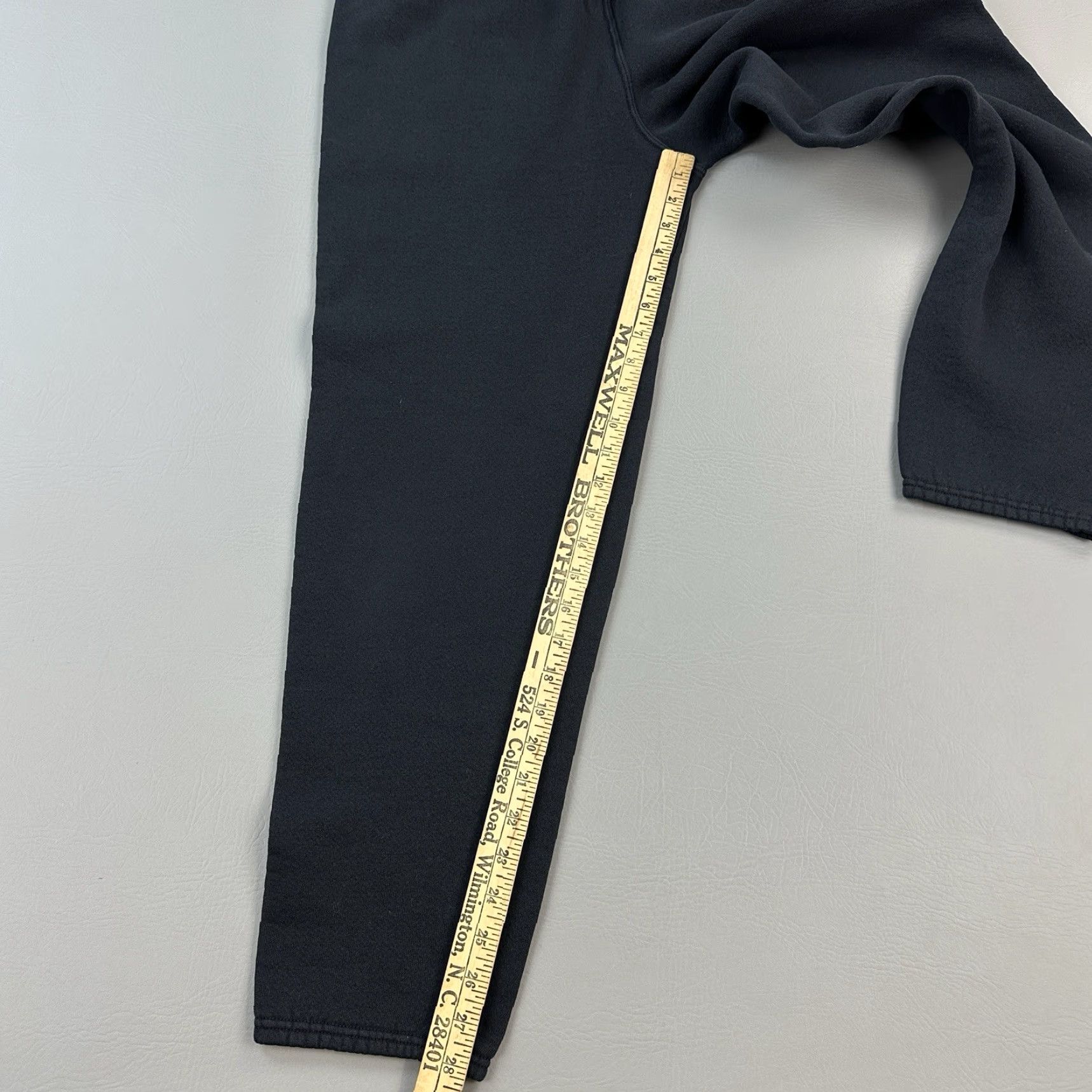 Soffe VINTAGE Soffe Pants Mens Medium Black Fleece Jogger Drawstring USA Made 90s Size US 31 - 3 Thumbnail
