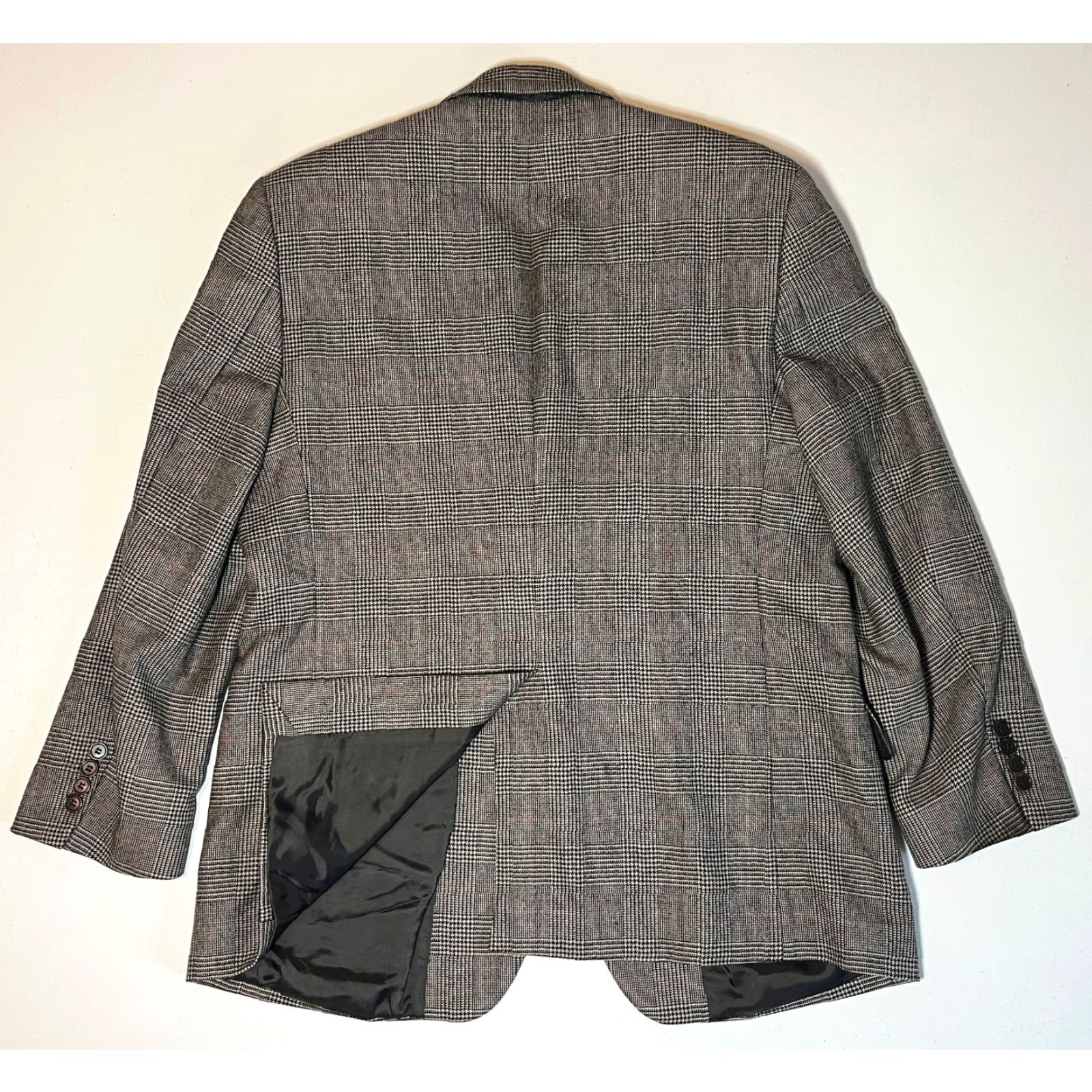 Brooks Brothers Brooks Brothers Blazer Jacket Men's Wool Plaid 42 Short Brown Loro Piana Zelander Made in Italy Size 42R - 5 Thumbnail