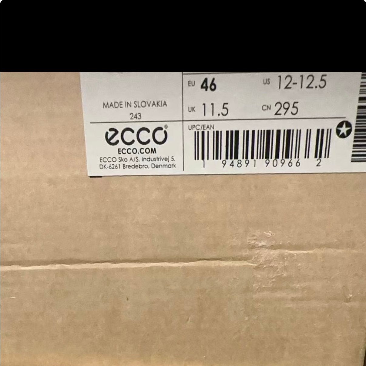 Ecco ECCO MEN'S 46 STREET TRAY BLACK LEATHER SNEAKER LACE UP NIB Size US 12 / EU 45 - 7 Thumbnail