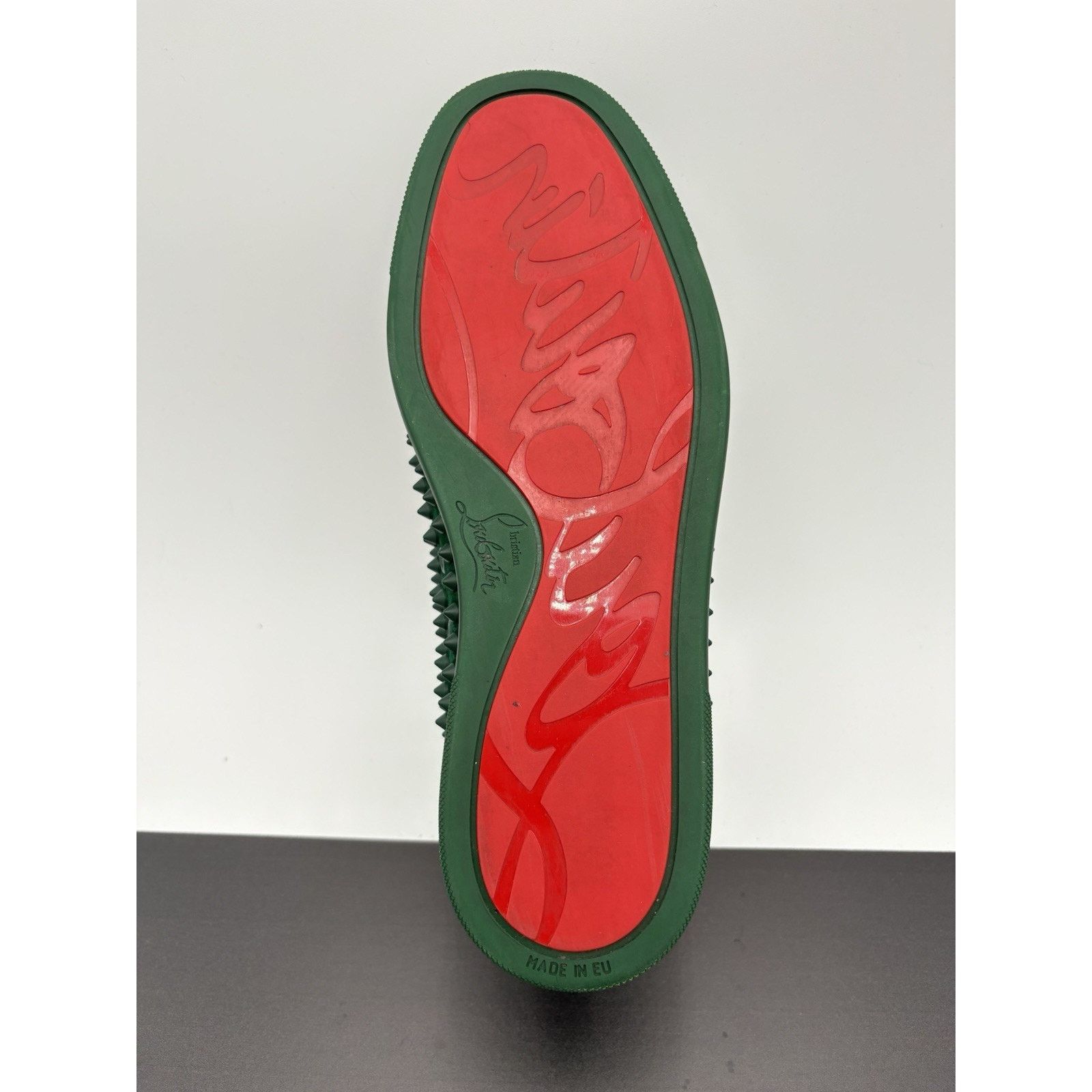 Christian Louboutin Spikes ' Green ' EXCELLENT CONDITION!