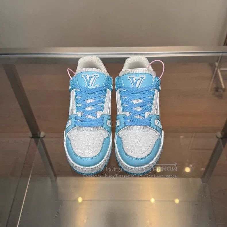 Louis Vuitton Louis Vuitton Trainer New Sky Blue shoes Size US 5 / EU 37 - 2 Thumbnail