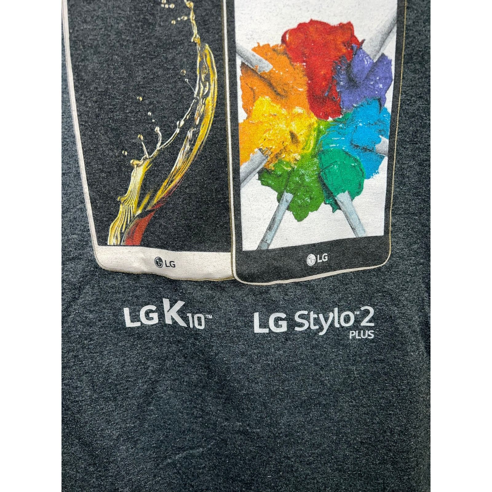 Gildan LG Phone Shirt LK K10 Stylo 2 Plus Metro PCS Promo Tee Large Size US L / EU 52-54 / 3 - 3 Thumbnail