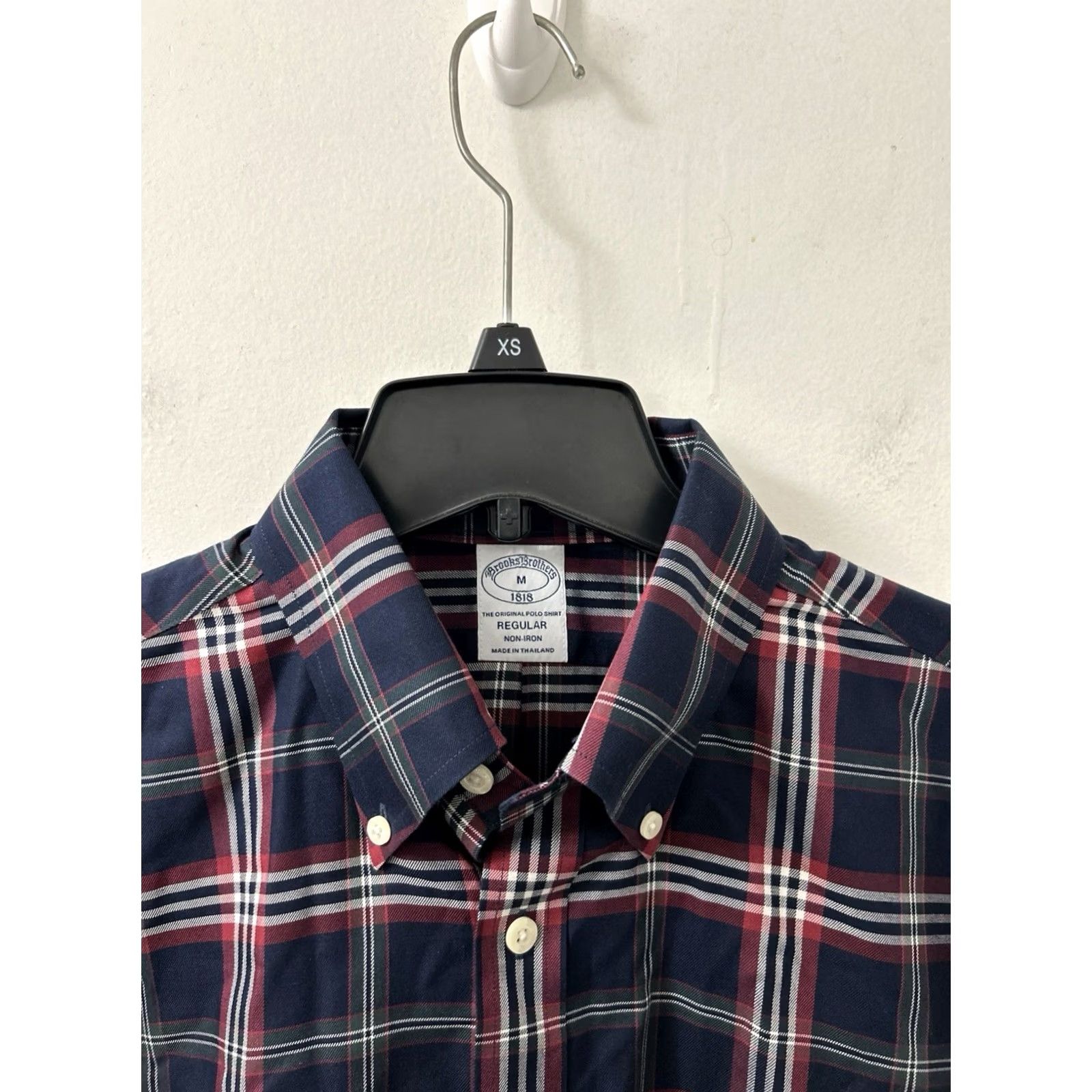 Brooks Brothers Brooks Brothers Original Polo Shirt Mens M Regular Plaid Button-Down Collar L/S Size US M / EU 48-50 / 2 - 7 Thumbnail