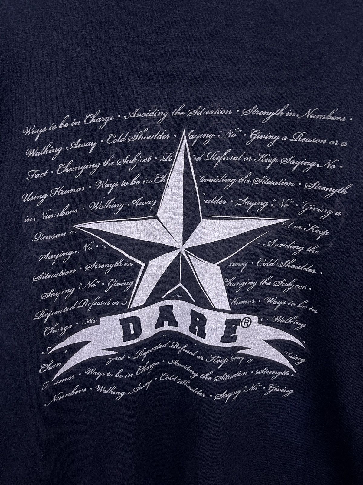 D.A.R.E RARE‼️ VINTAGE D.A.R.E SKATE SHIRT Size US XL / EU 56 / 4 - 4 Thumbnail