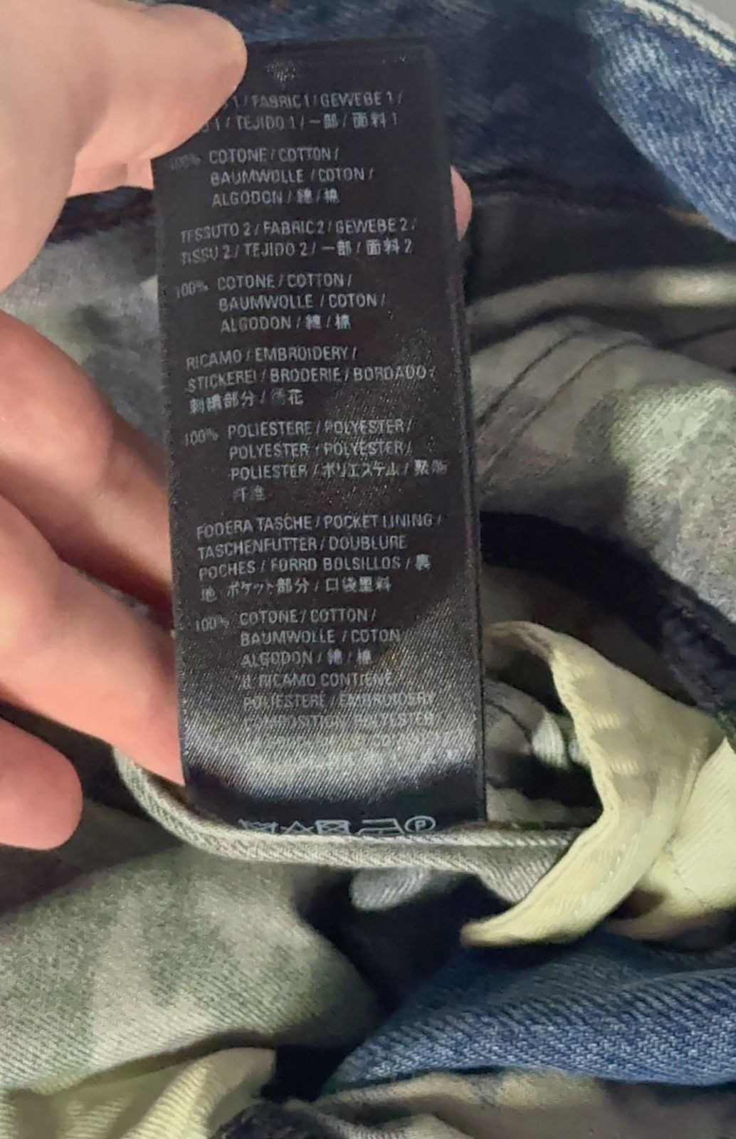 Balenciaga ✅Balenciaga Slashed Layer double distressed jeans blue/camo Size US 30 / EU 46 - 12 Thumbnail