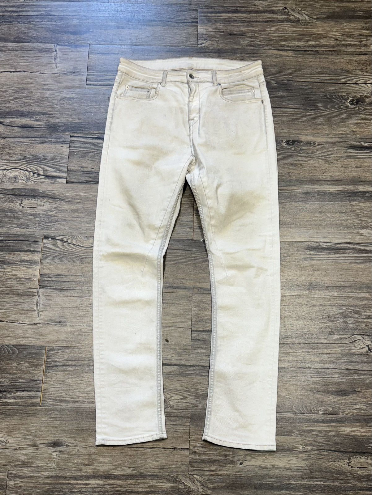 Rick Owens Drkshdw Rick Owens DRKSHDW Whites Denim Size US 31 - 1 Thumbnail
