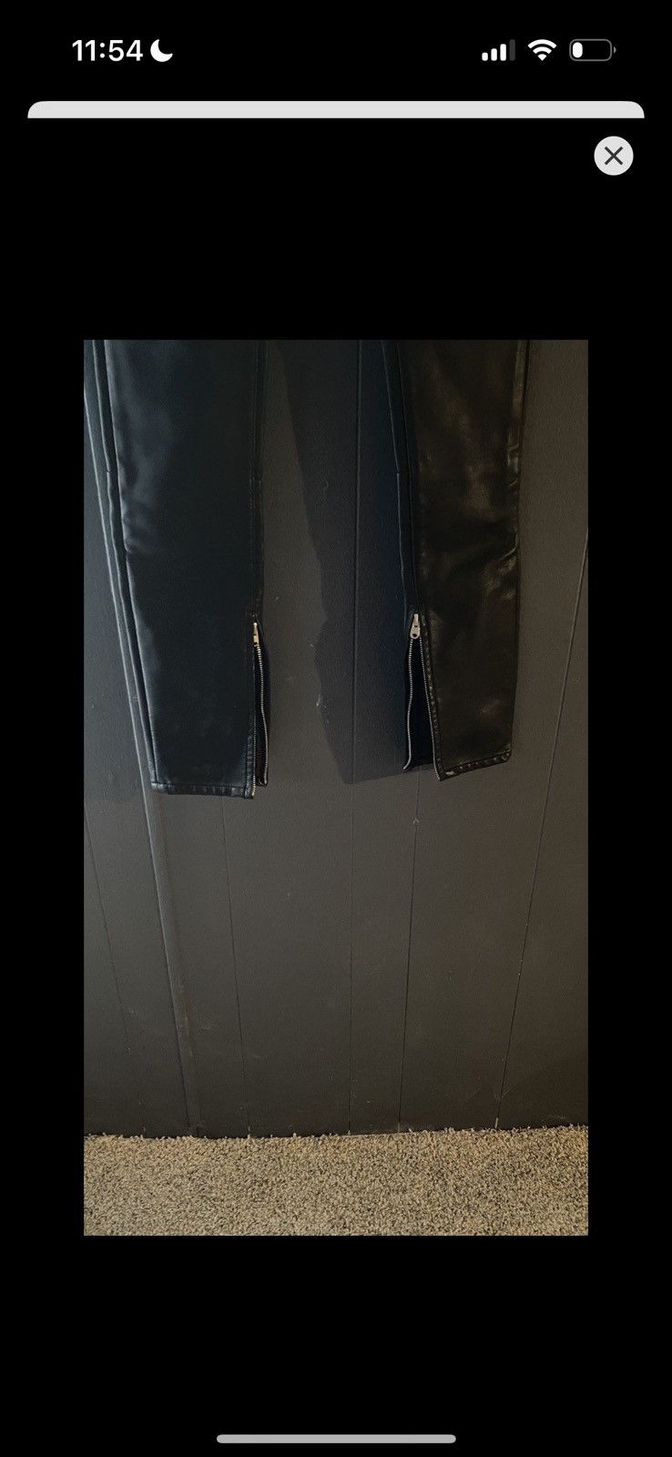 Japanese Brand Black Leather pants Size US 30 / EU 46 - 5 Thumbnail