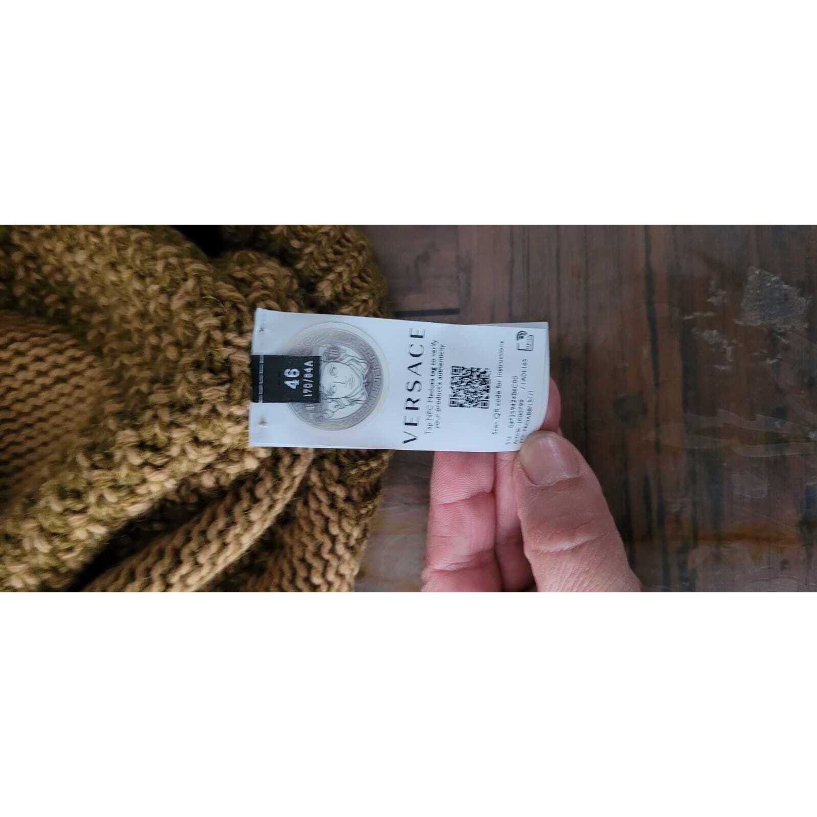 Versace VERSACE Khaki/Brown Sweater New Size S Size US S / EU 44-46 / 1 - 5 Thumbnail