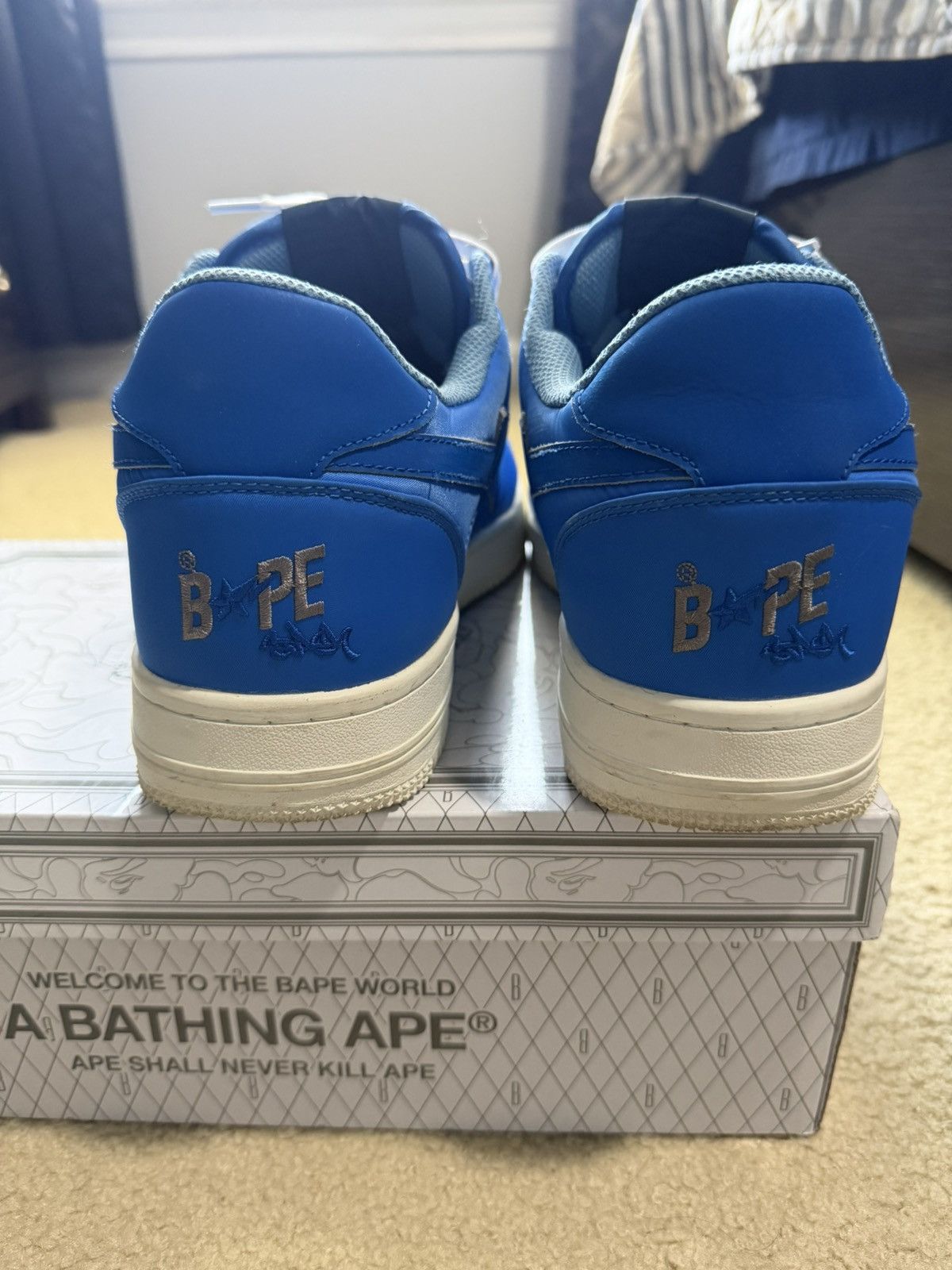 Bape Stash x Bapesta low M2 ‘Blue’ Size US 13 / EU 46 - 2 Thumbnail