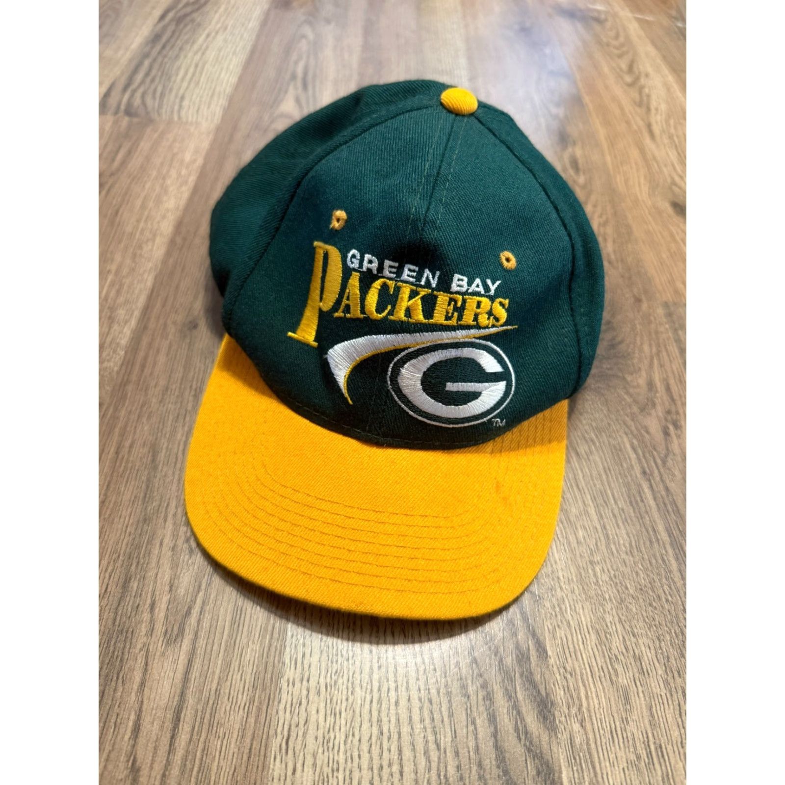 NFL NFL Team Apparel Baseball Cap Men Green Bay Packers Green Gold White Size ONE SIZE - 2 Thumbnail