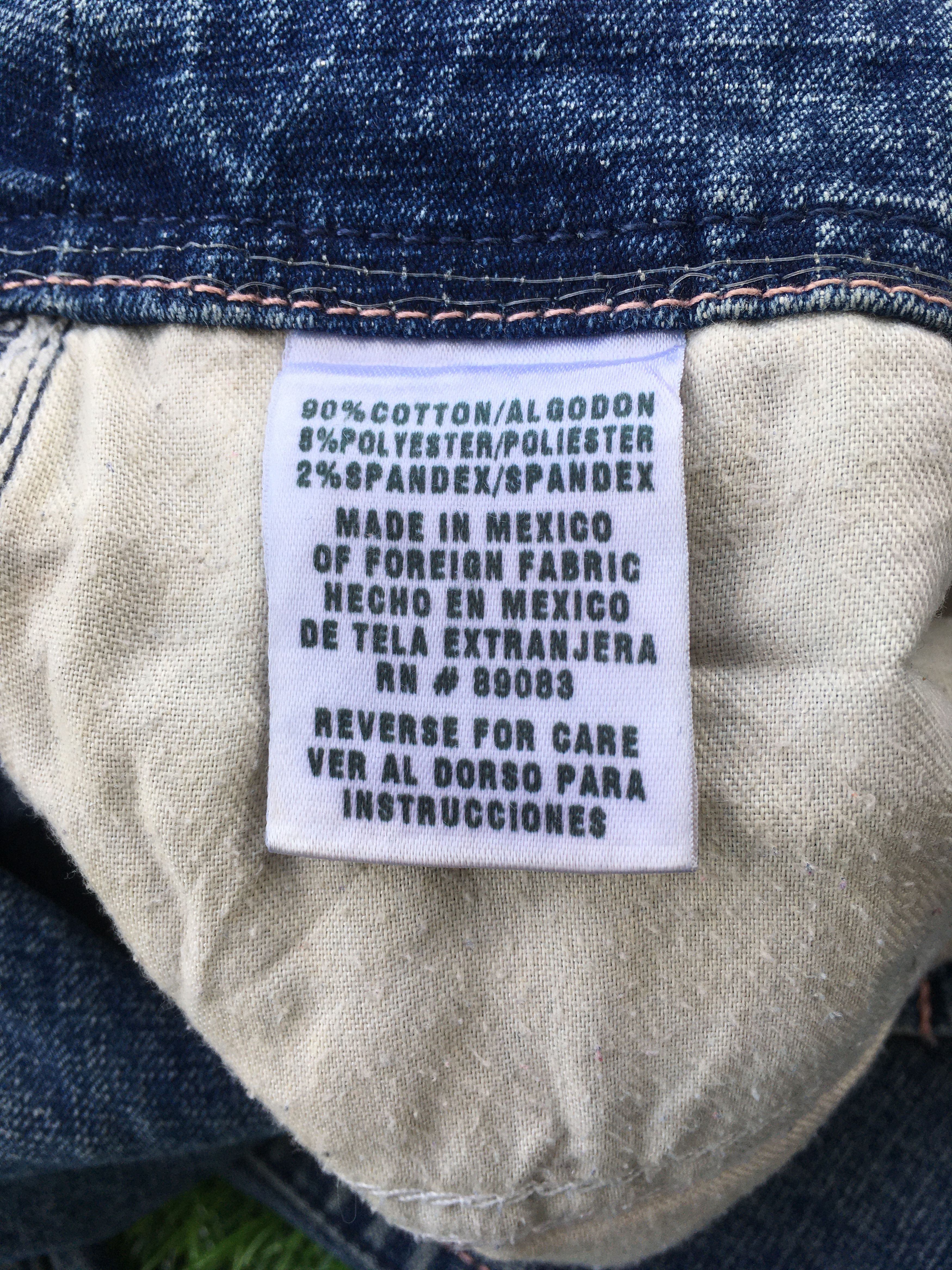 Designer × Jean Y2K Low Rise Distressed Flare Jeans D-965 Size 31" - 13 Thumbnail