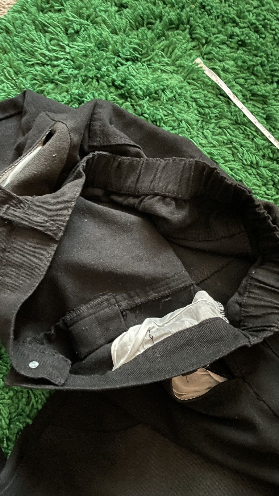 Vintage Carpenter style black denim jeans baggy flare Size US 32 / EU 48 - 9 Thumbnail