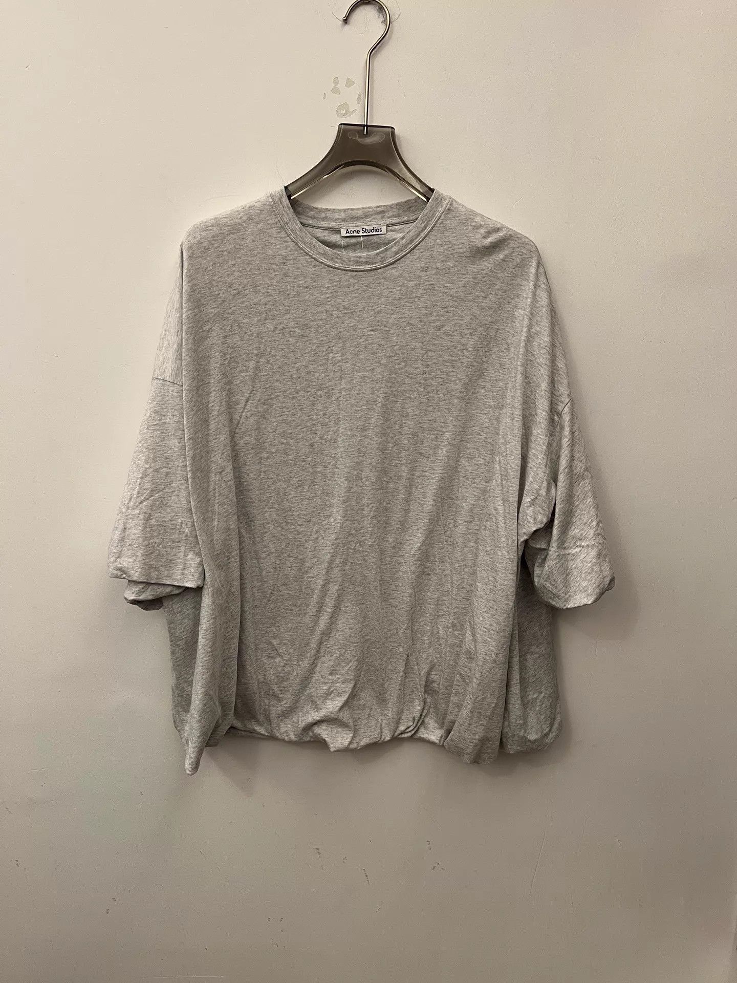 Acne Studios Acne gray oversized crew 5-sleeve T-shirt women's S Size S / US 4 / IT 40 - 1 Thumbnail