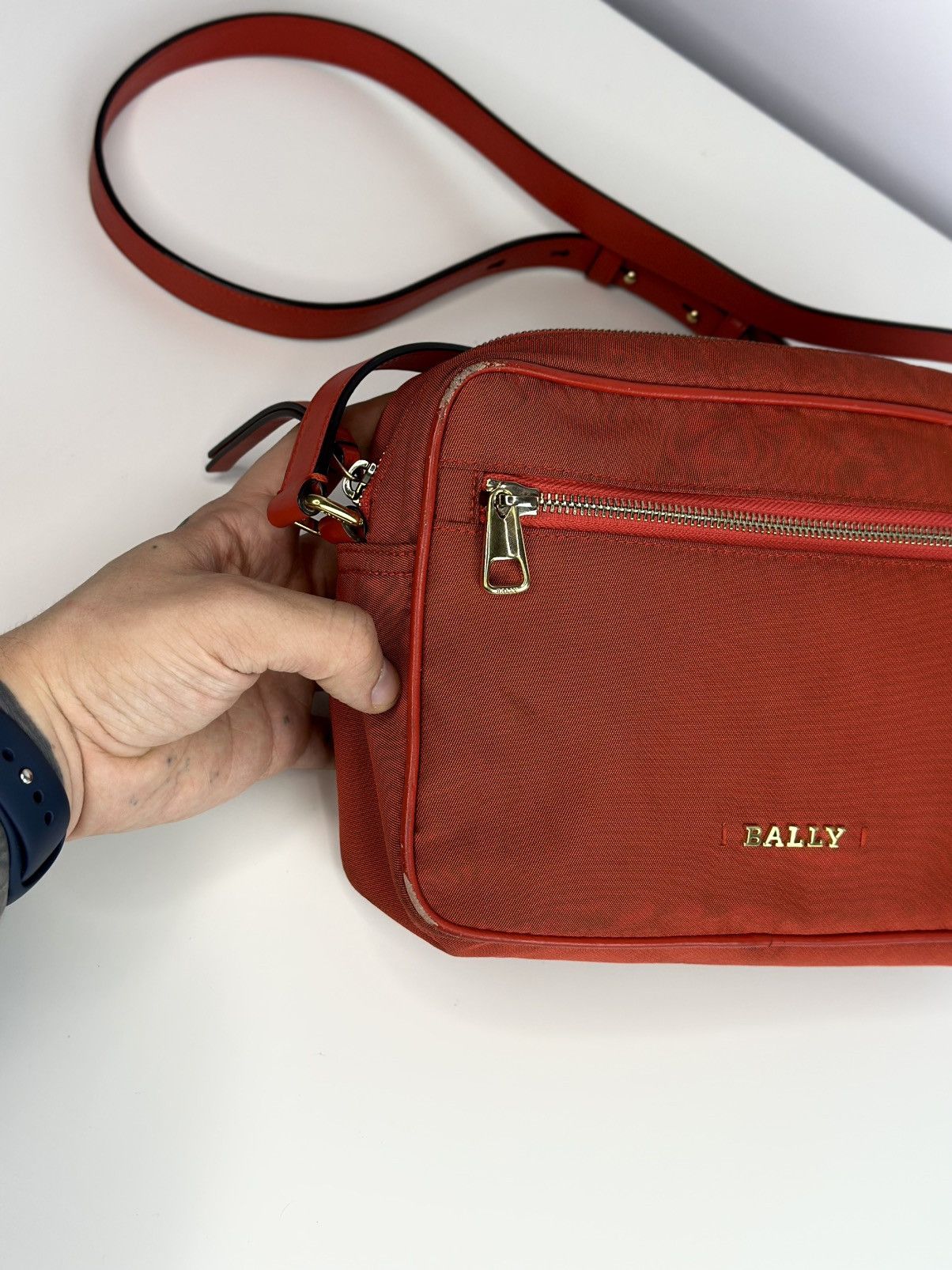 Bally Bally Red Nylon Bag Size ONE SIZE - 4 Thumbnail