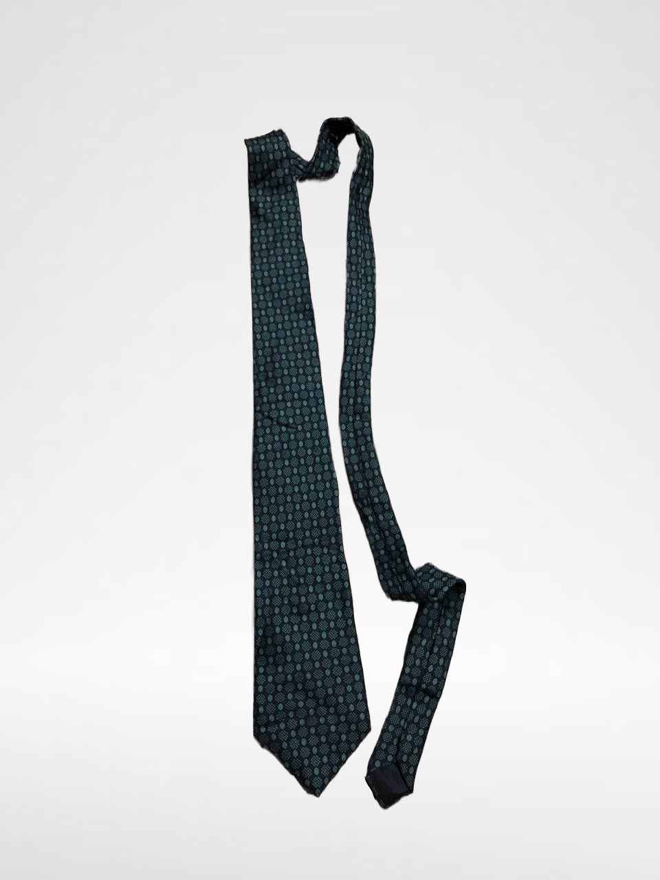 Cerruti 1881 Print Green Tie CERRUTI 1881 One Size VINTAGE Size ONE SIZE - 1 Thumbnail