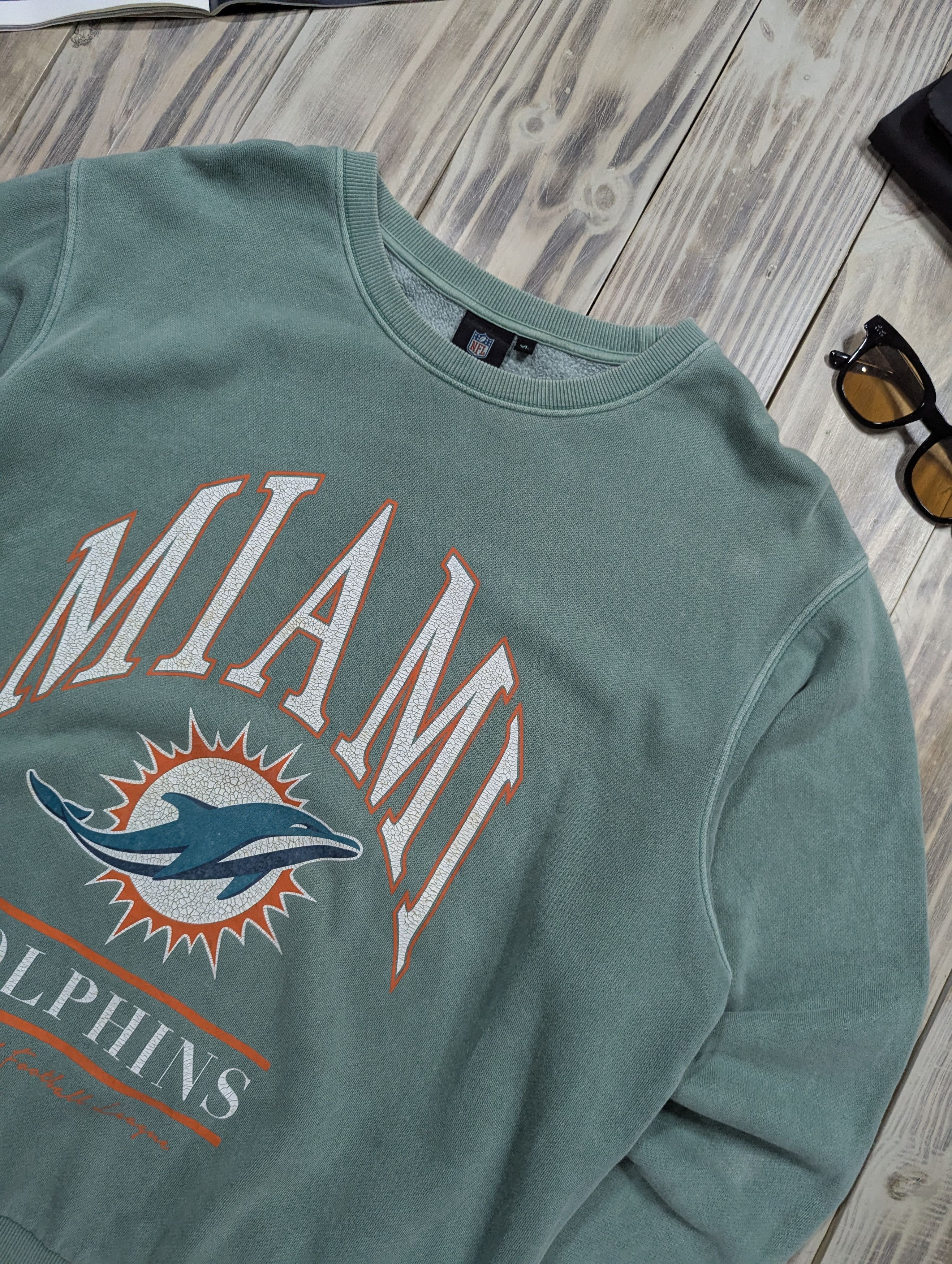 NFL × Vintage NFL Team Miami Dolphins 00's Crewneck/Sweatshirt VTG Size US XL / EU 56 / 4 - 2 Thumbnail