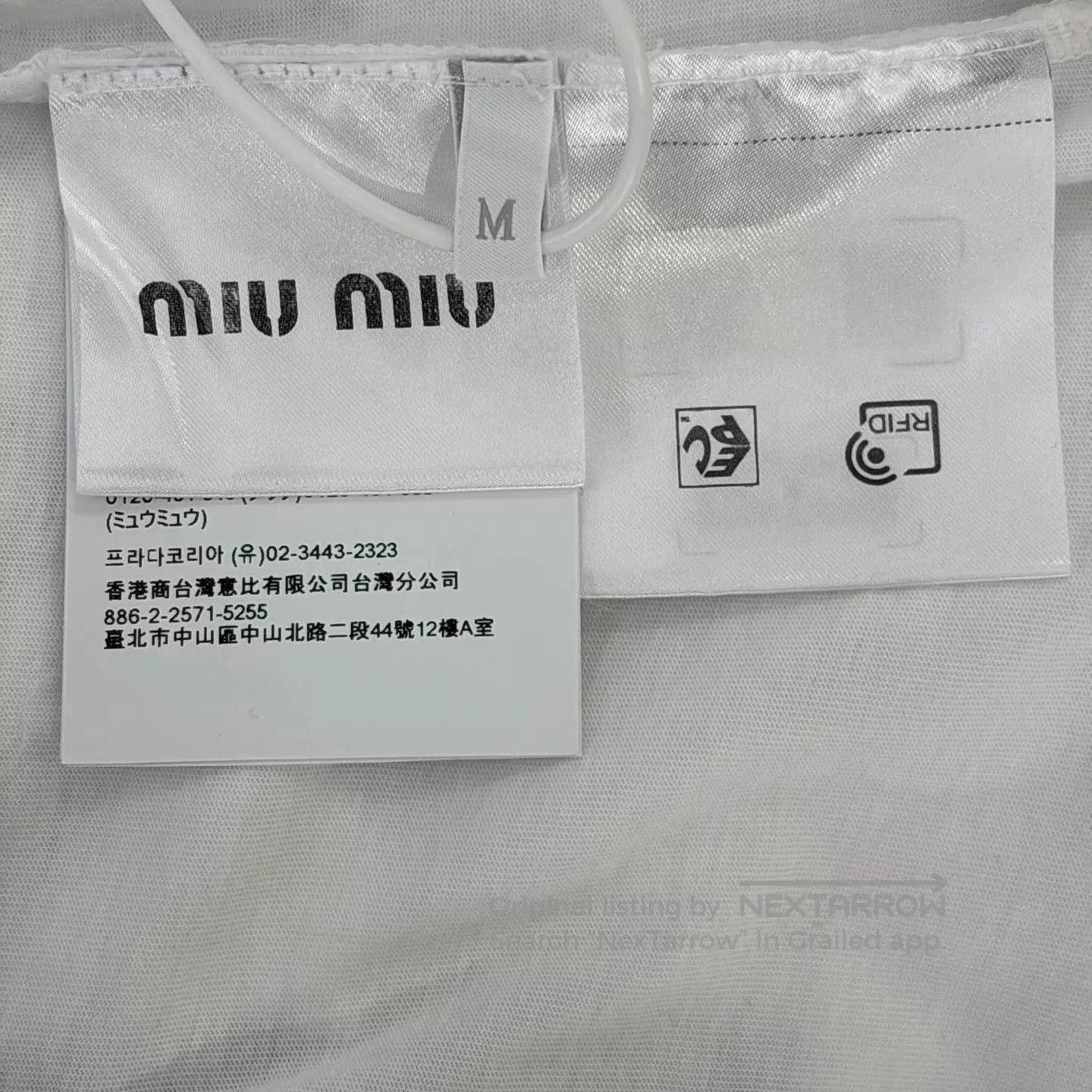 Miu Miu White Long. Size US M / EU 48-50 / 2 - 4 Thumbnail