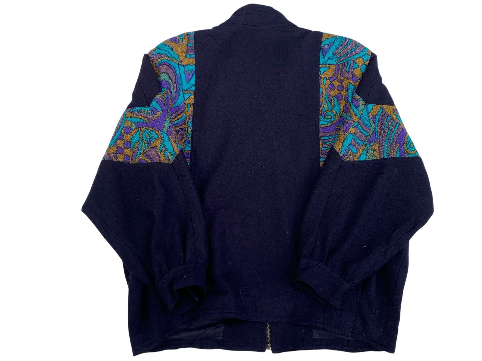 Japanese Brand × Vintage Vtg Wool Jacket Issey Miyake Style Size US L / EU 52-54 / 3 - 2 Thumbnail