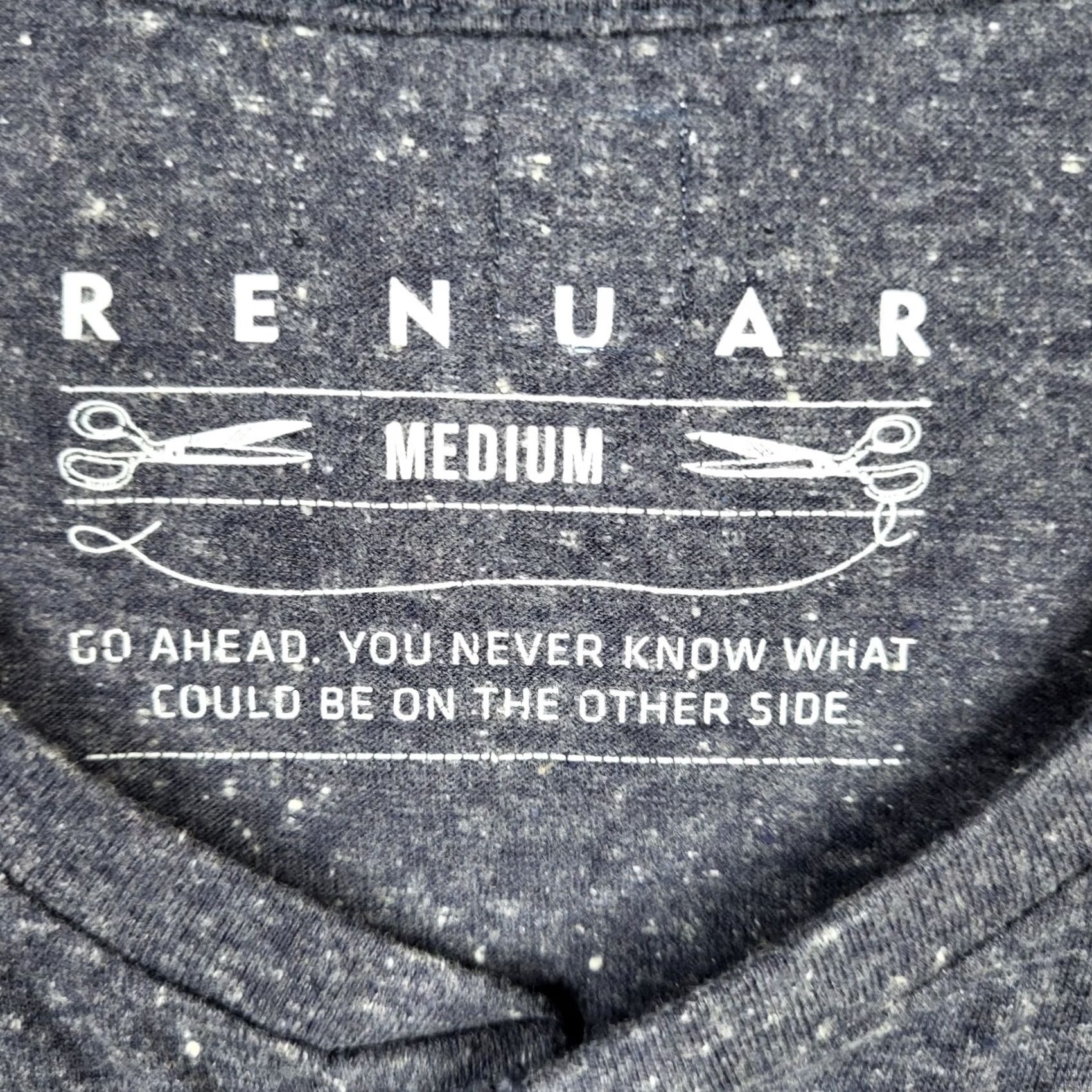 Vintage Renuar Men's short sleeve Henley T-shirt M Gray Jersey Cotton Polyester Logo Casual Shirt Size US M / EU 48-50 / 2 - 2 Thumbnail