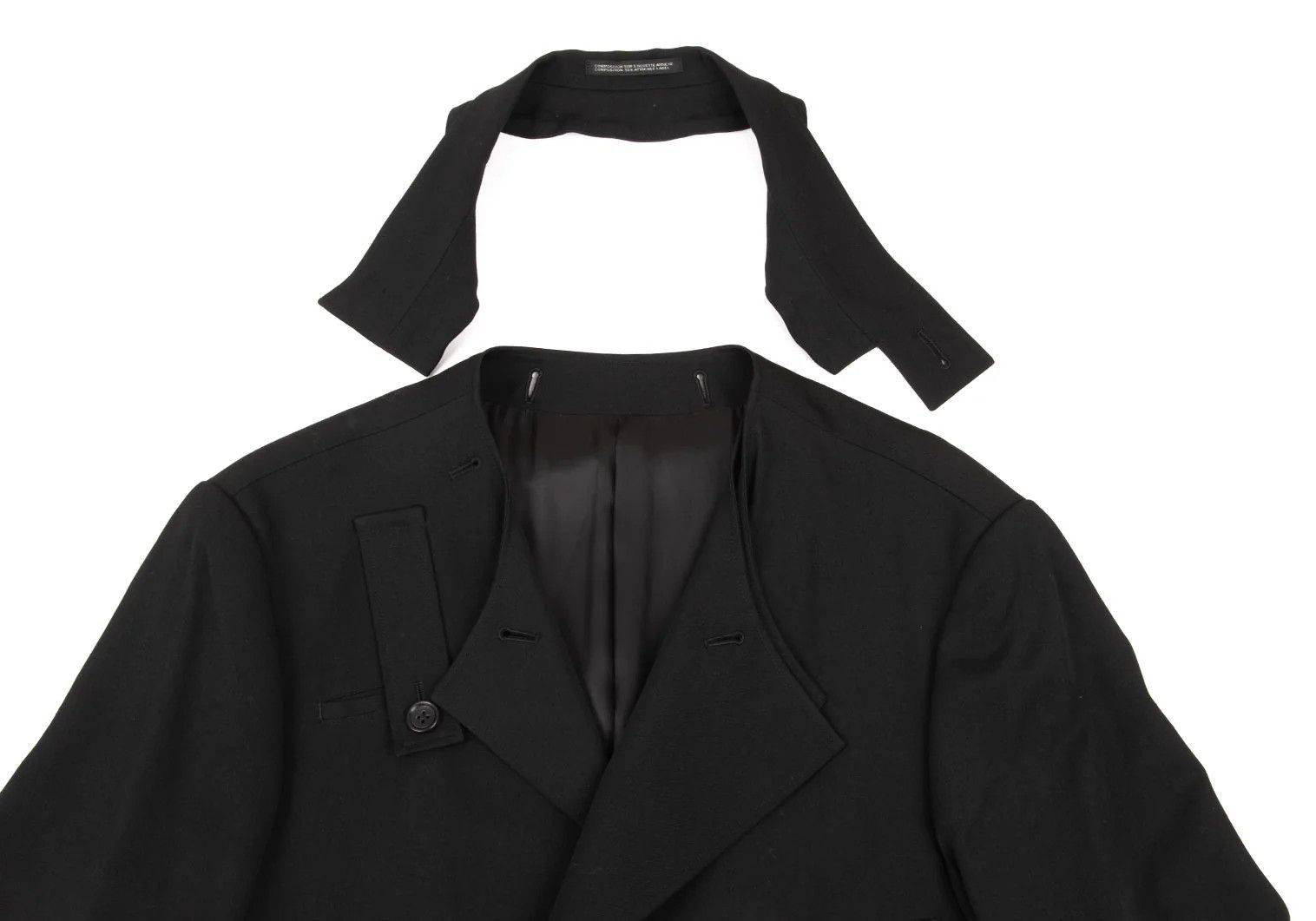 Yohji Yamamoto Yohji Yamamoto Wool Gabardine Layered Coat Size US S / EU 44-46 / 1 - 4 Thumbnail