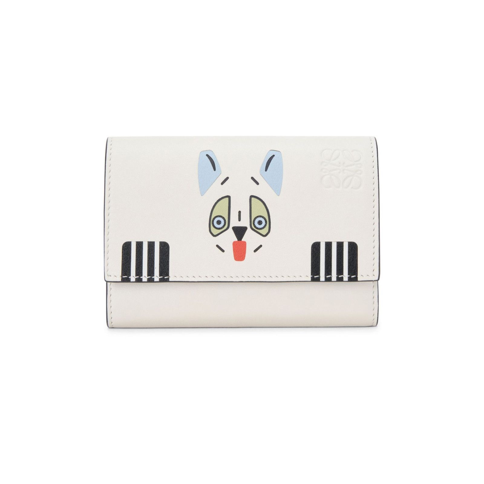 Loewe Soft White Trifold Wallet New And Authentic