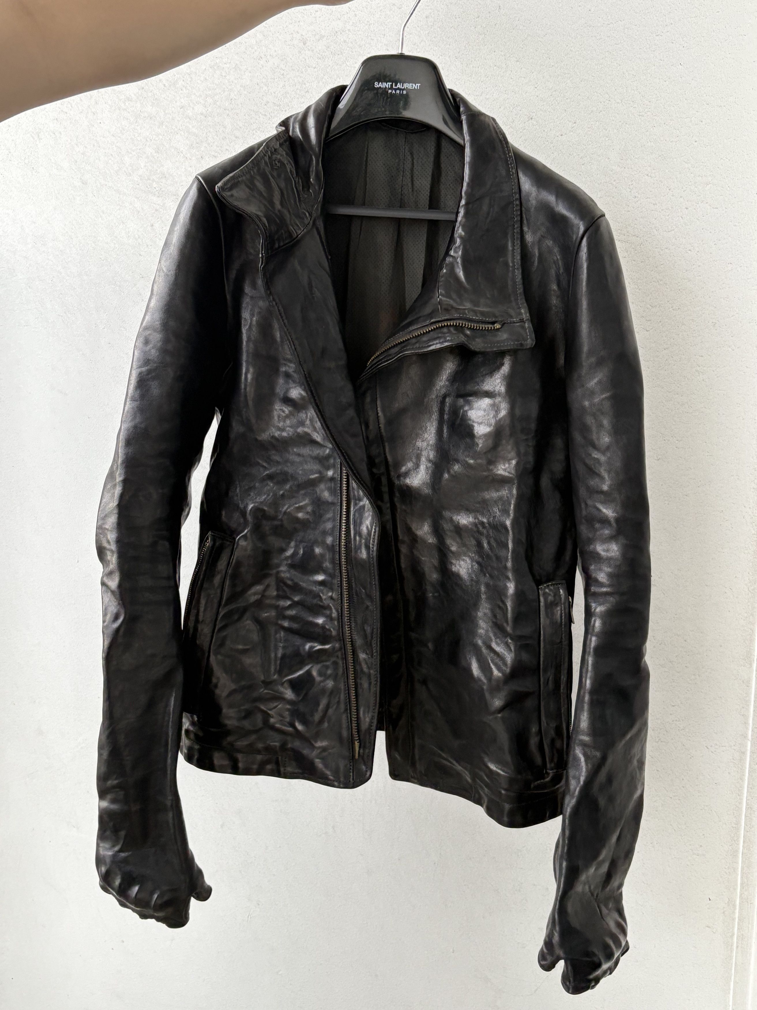 Carol Christian Poell Prosthetic knuckle leather jacket | Grailed